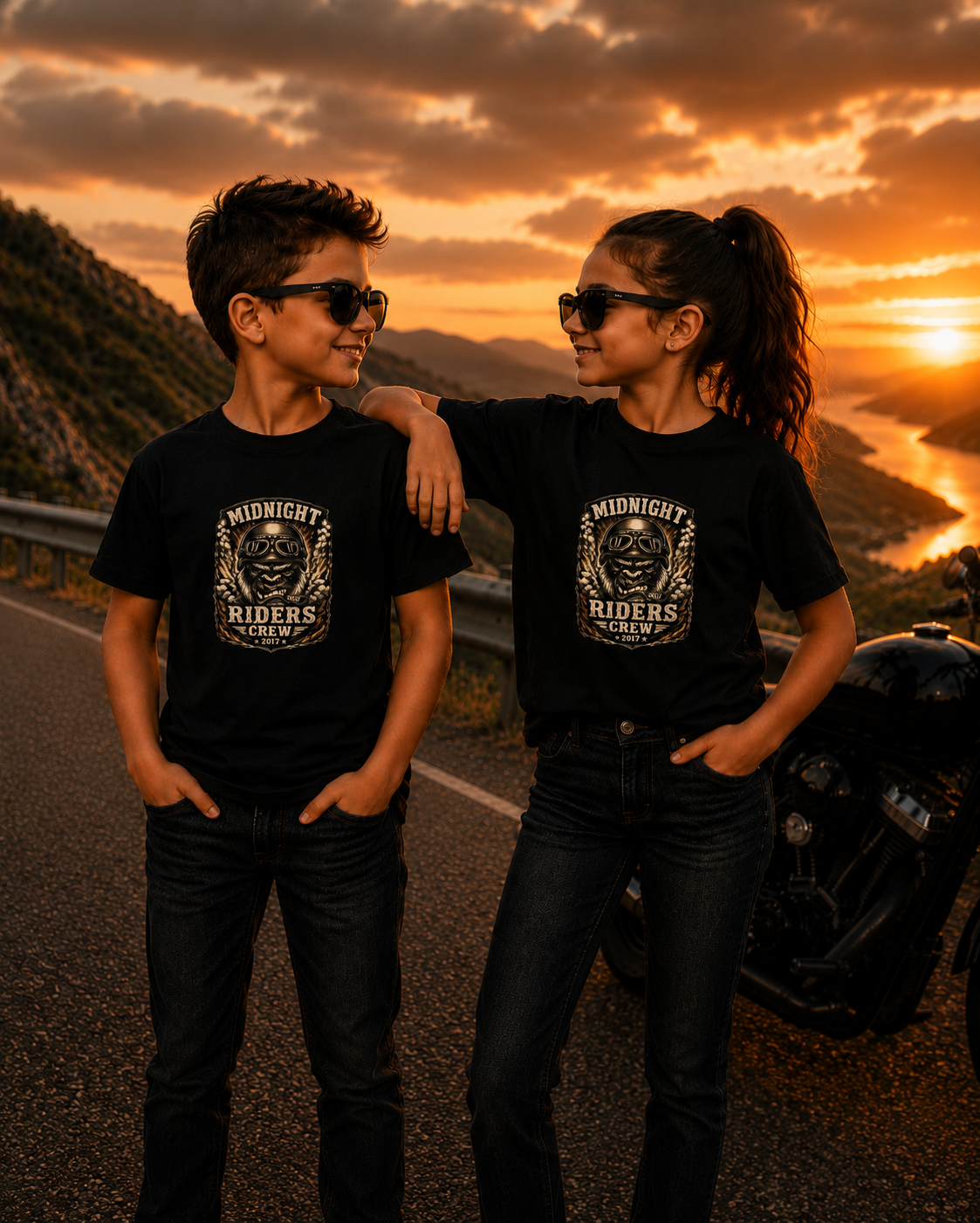 Kinder T-Shirt  - Midnight Riders Crew 2017