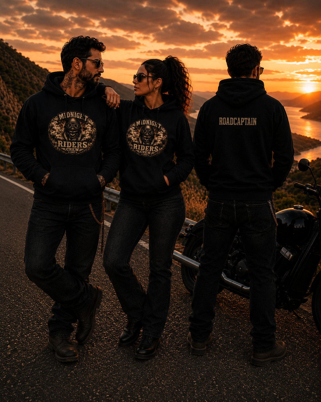 Personalisierter Hoodie - Midnight Riders Crew 2017
