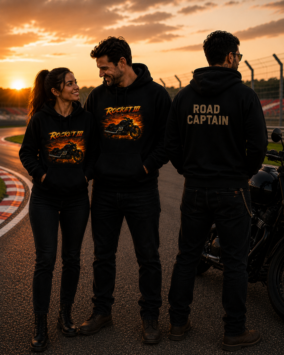 Personalisierter Hoodie - Triumph Rocket III