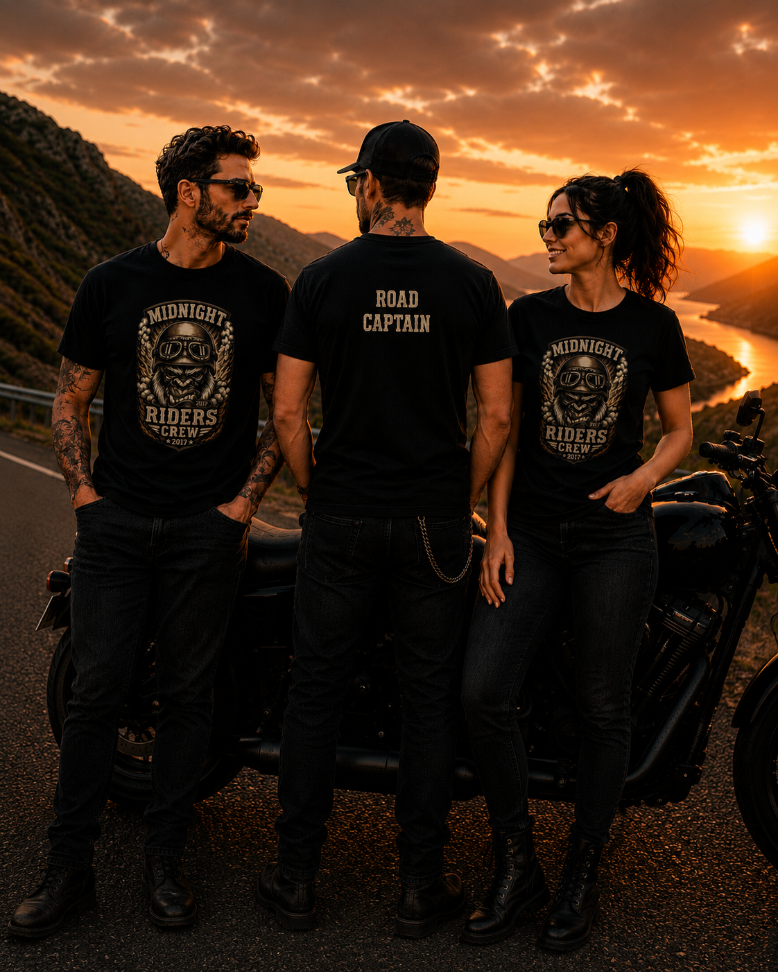 Personalisiertes T-Shirt - Midnight Riders Crew 2017