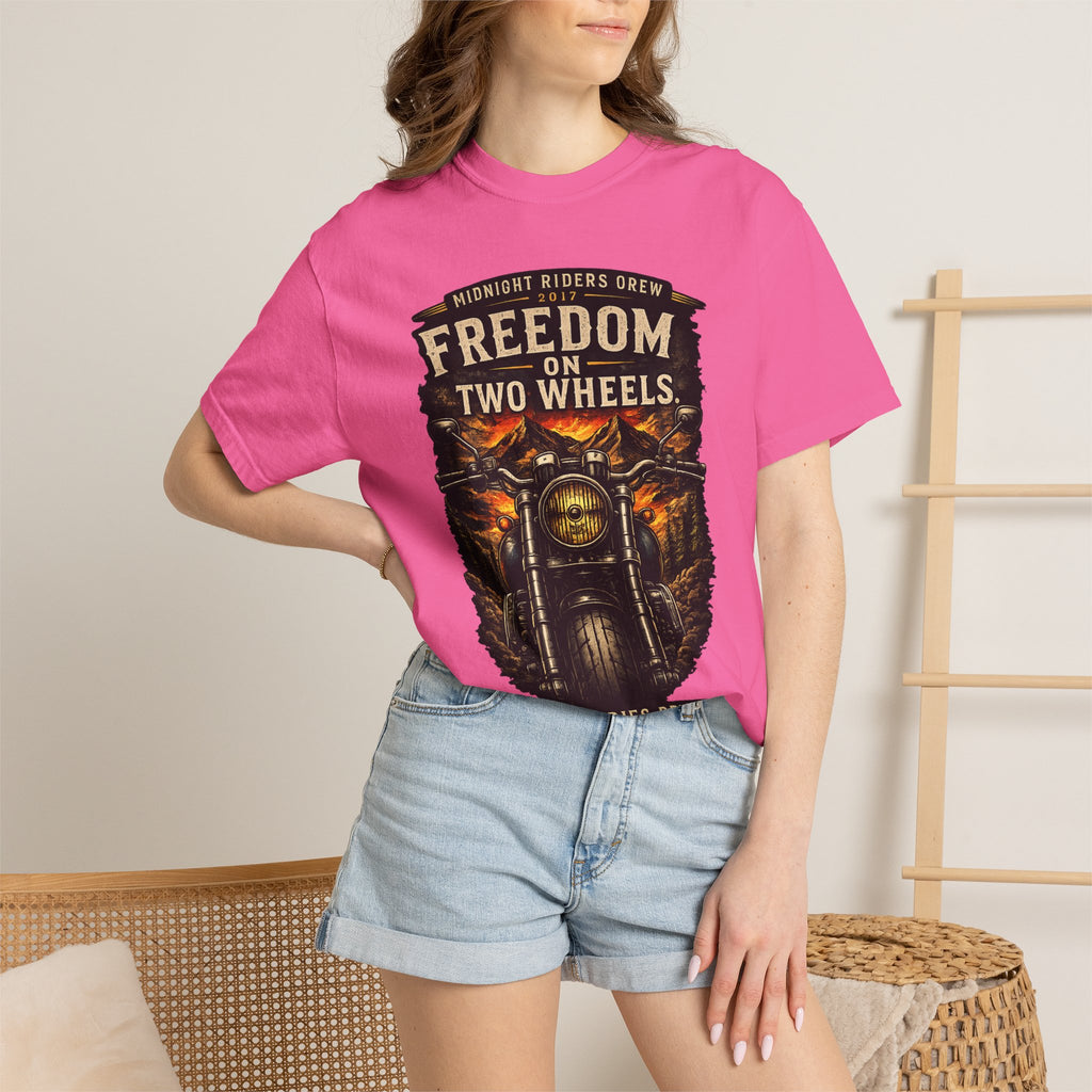 T-Shirt - Freedom on Two Wheels  Leave Worries Behind