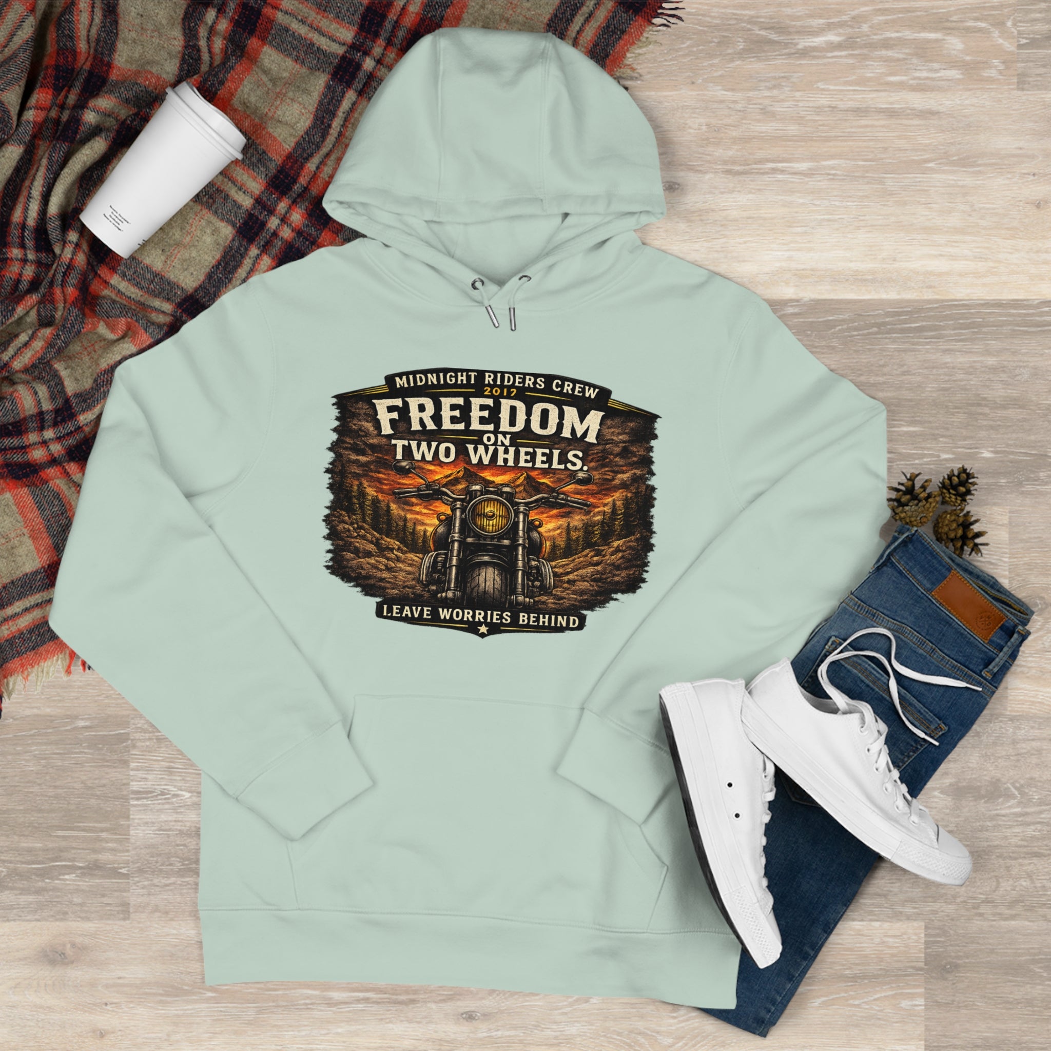 Personalisierter Hoodie - Two Wheels  One Soul