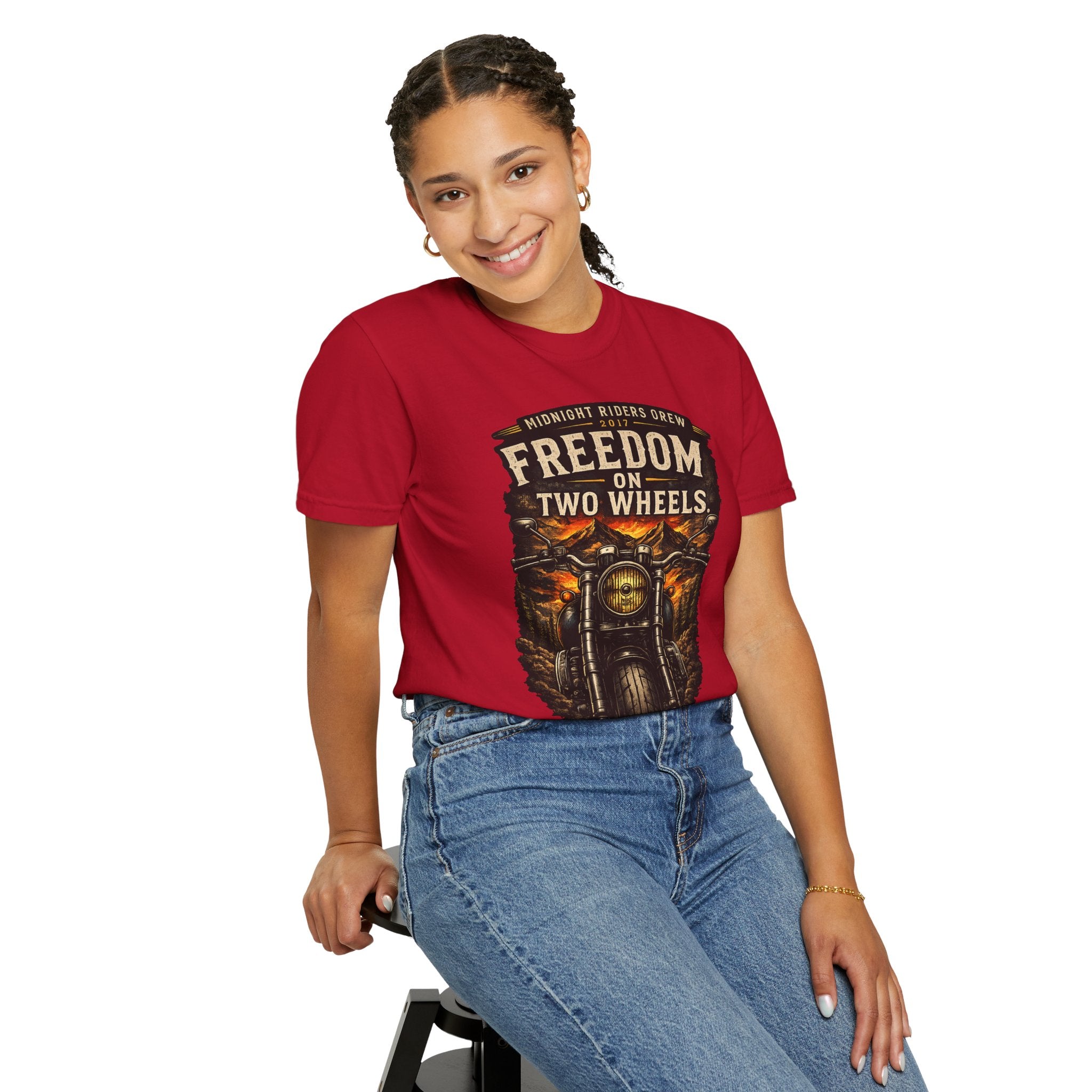 T-Shirt - Freedom on Two Wheels  Leave Worries Behind