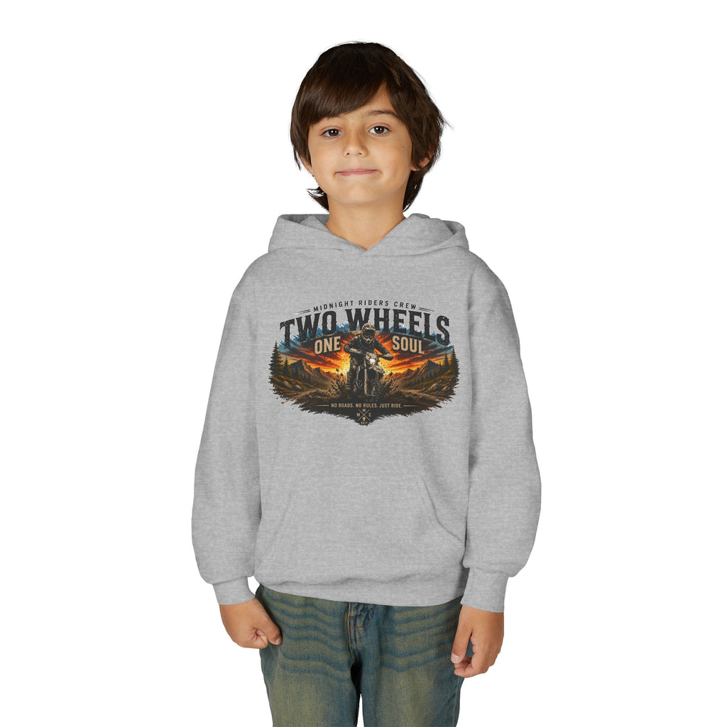 Personalisierter Kinder Hoodie - Two Wheels One Soul