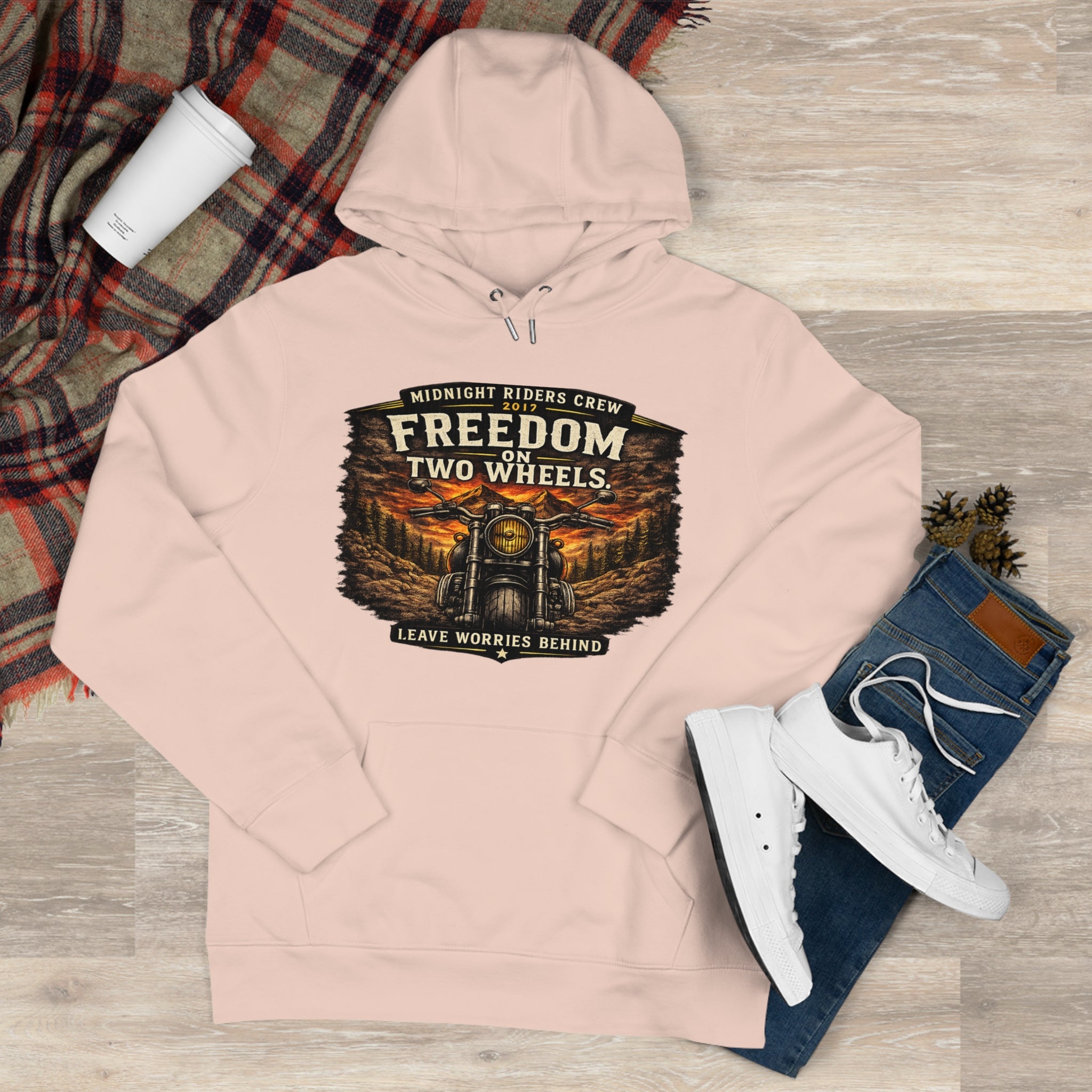 Personalisierter Hoodie - Two Wheels  One Soul