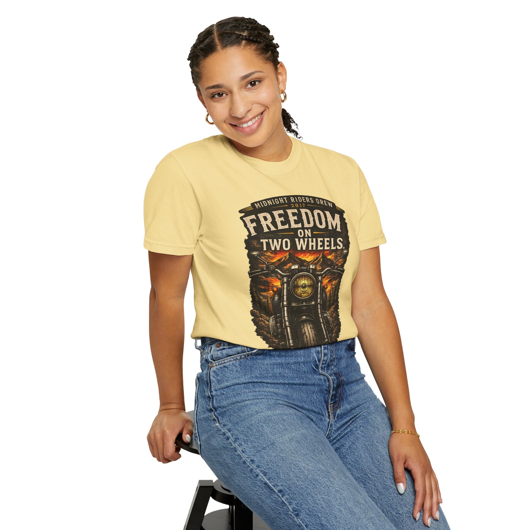 T-Shirt - Freedom on Two Wheels  Leave Worries Behind