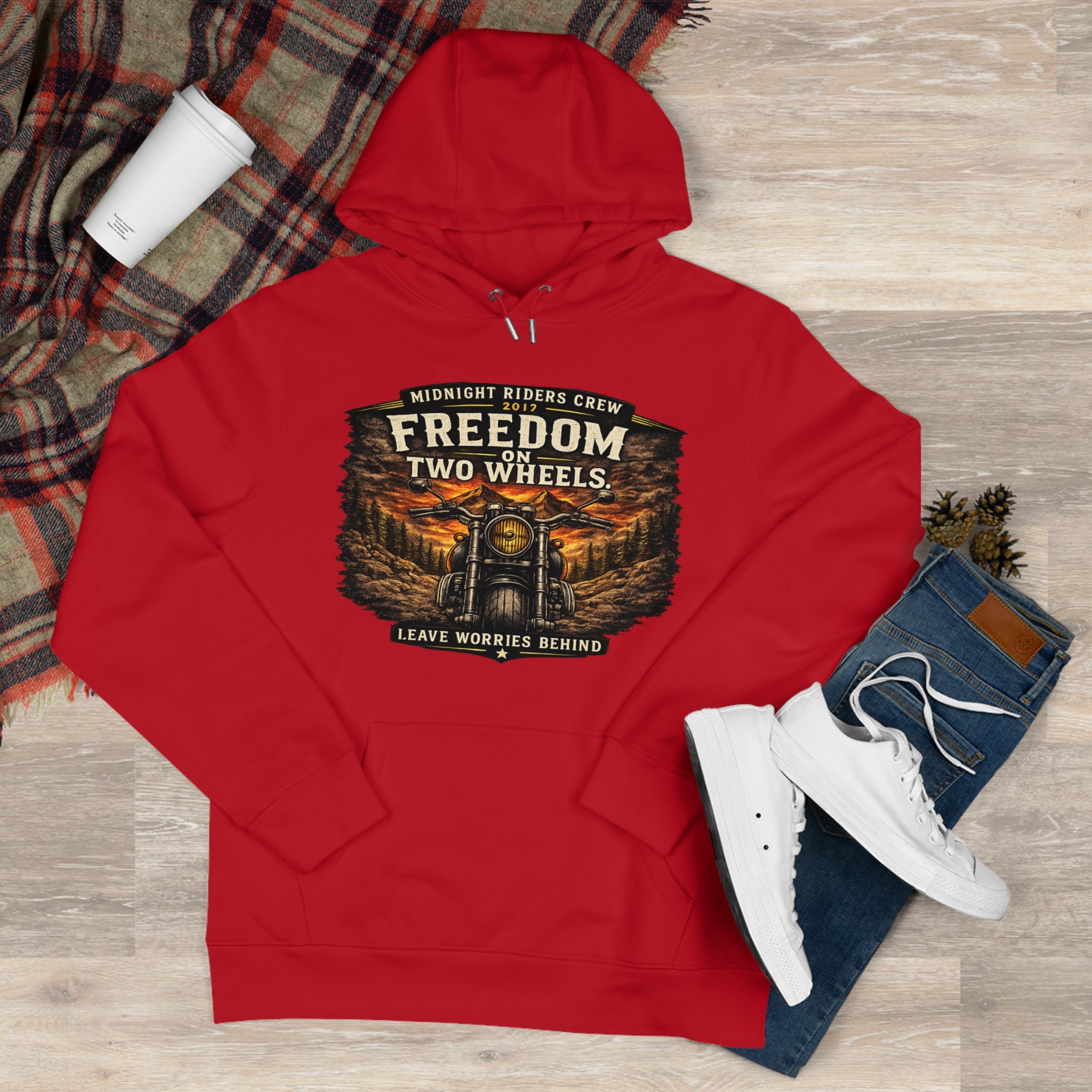 Personalisierter Hoodie - Two Wheels  One Soul