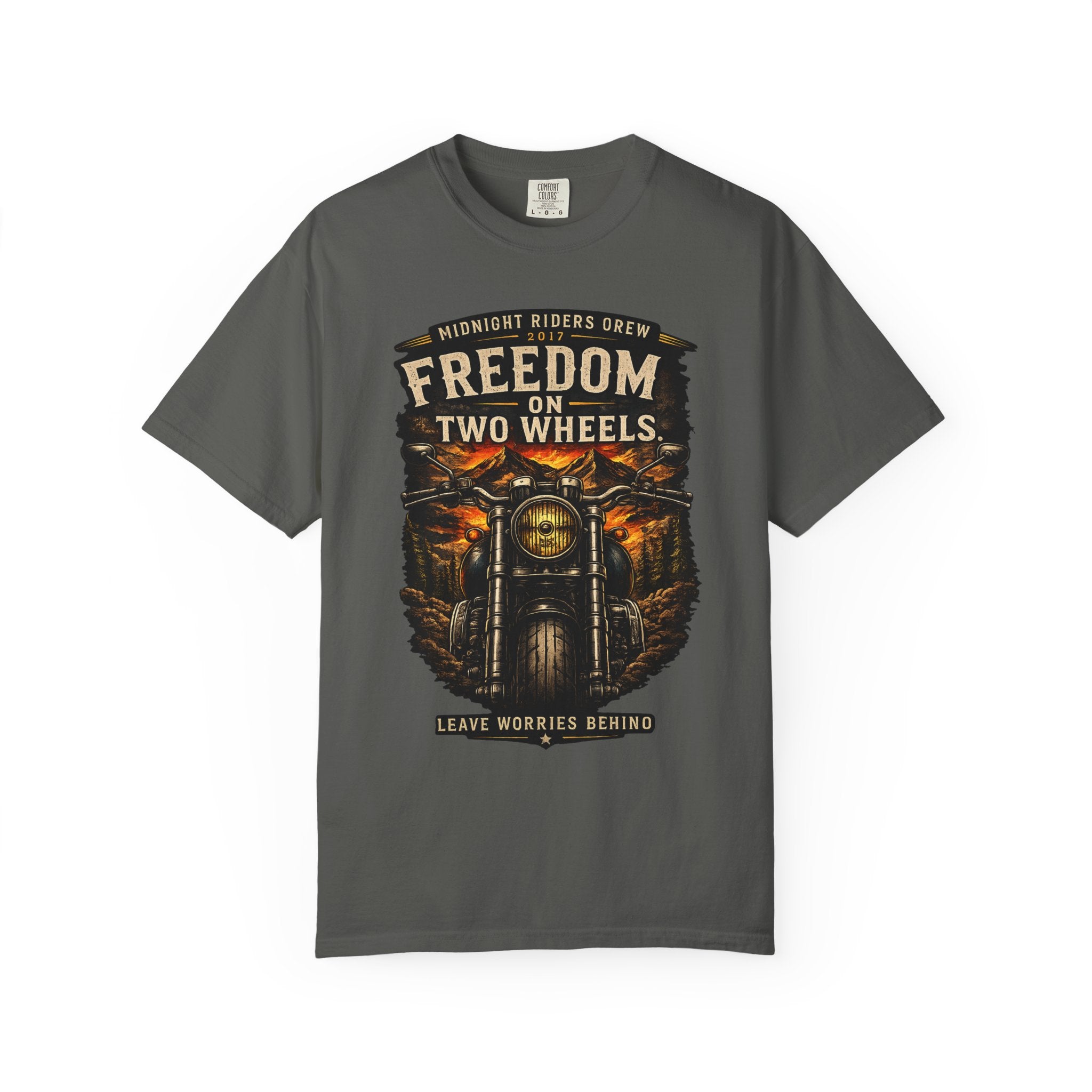 T-Shirt - Freedom on Two Wheels  Leave Worries Behind