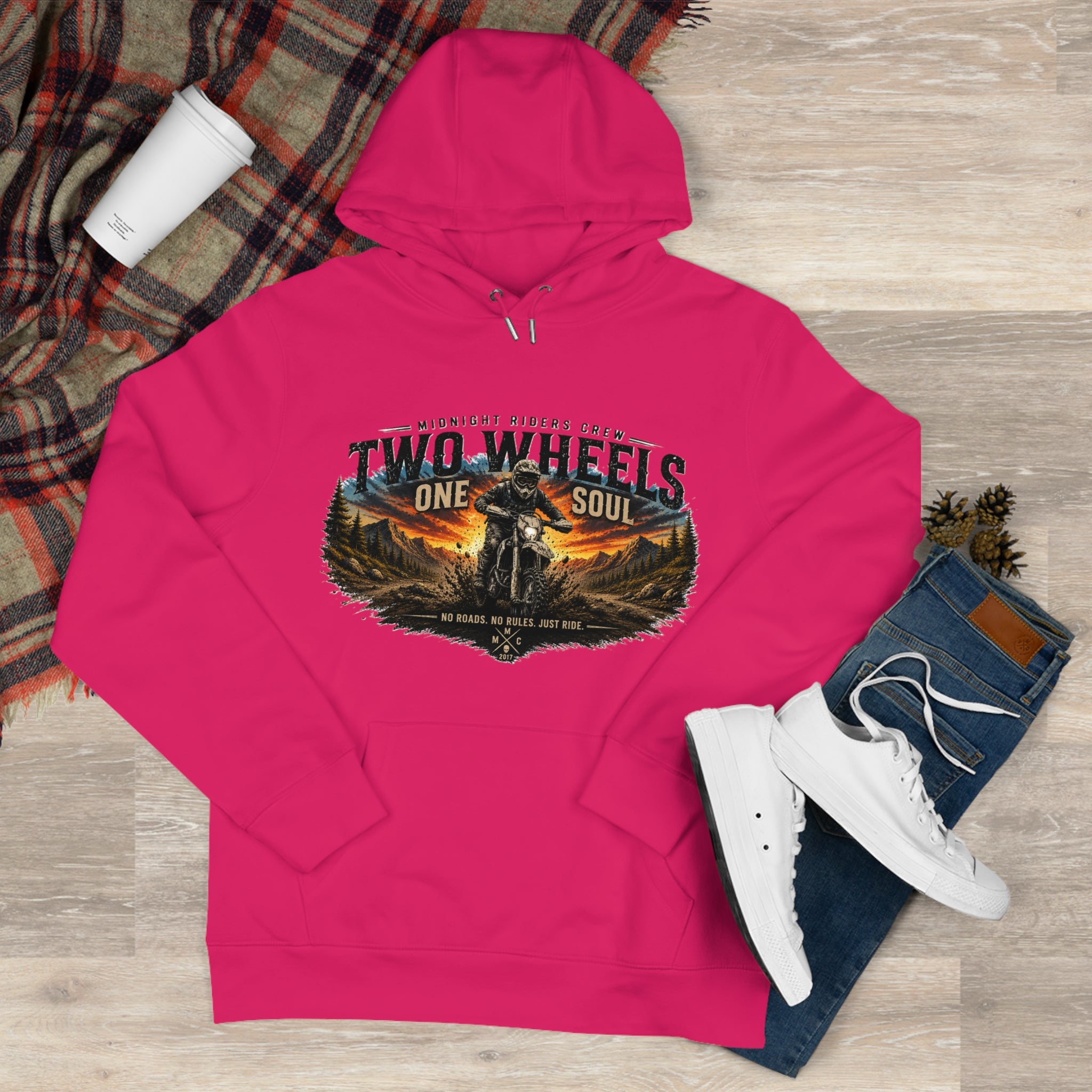 Hoodie - Two Wheels  One Soul
