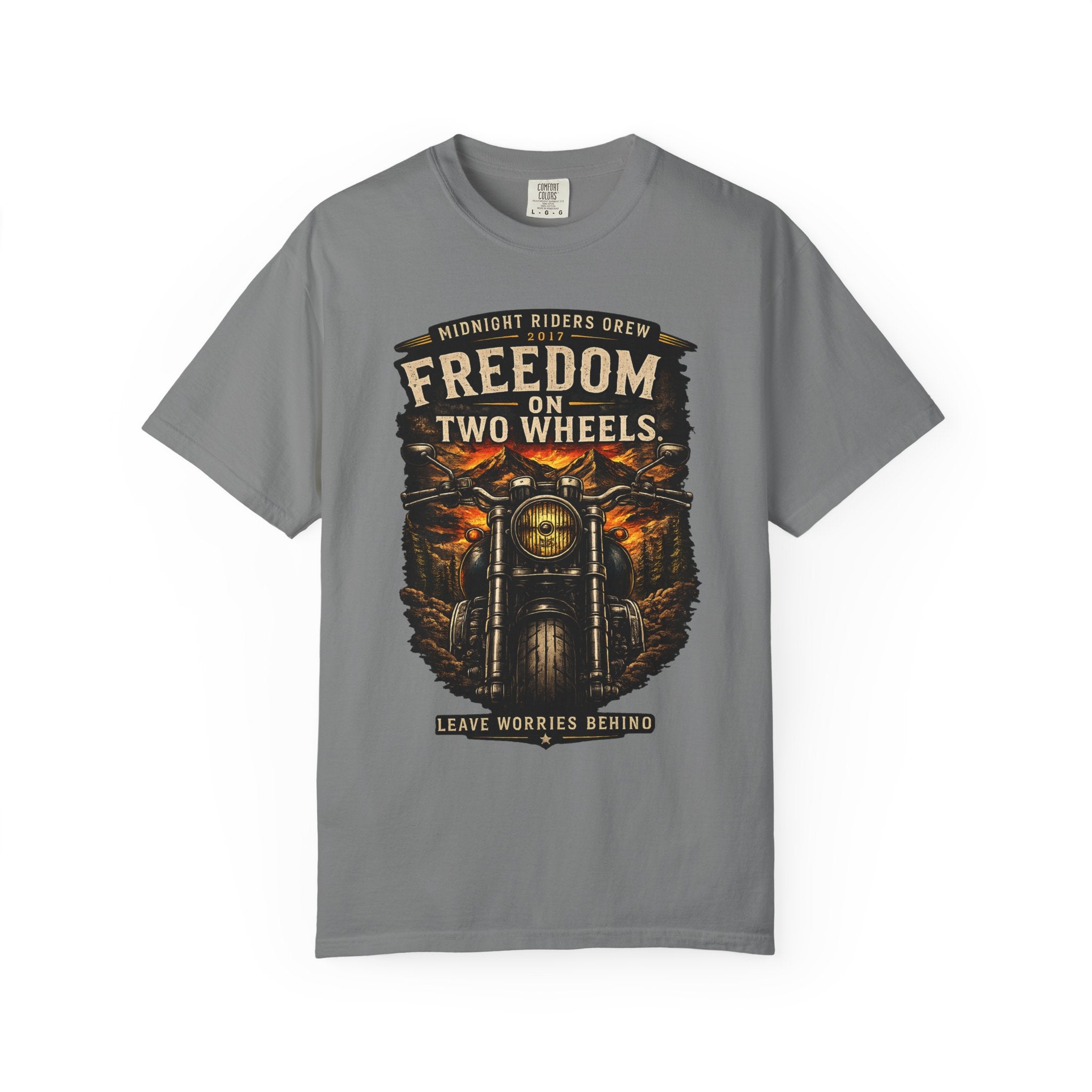 T-Shirt - Freedom on Two Wheels  Leave Worries Behind