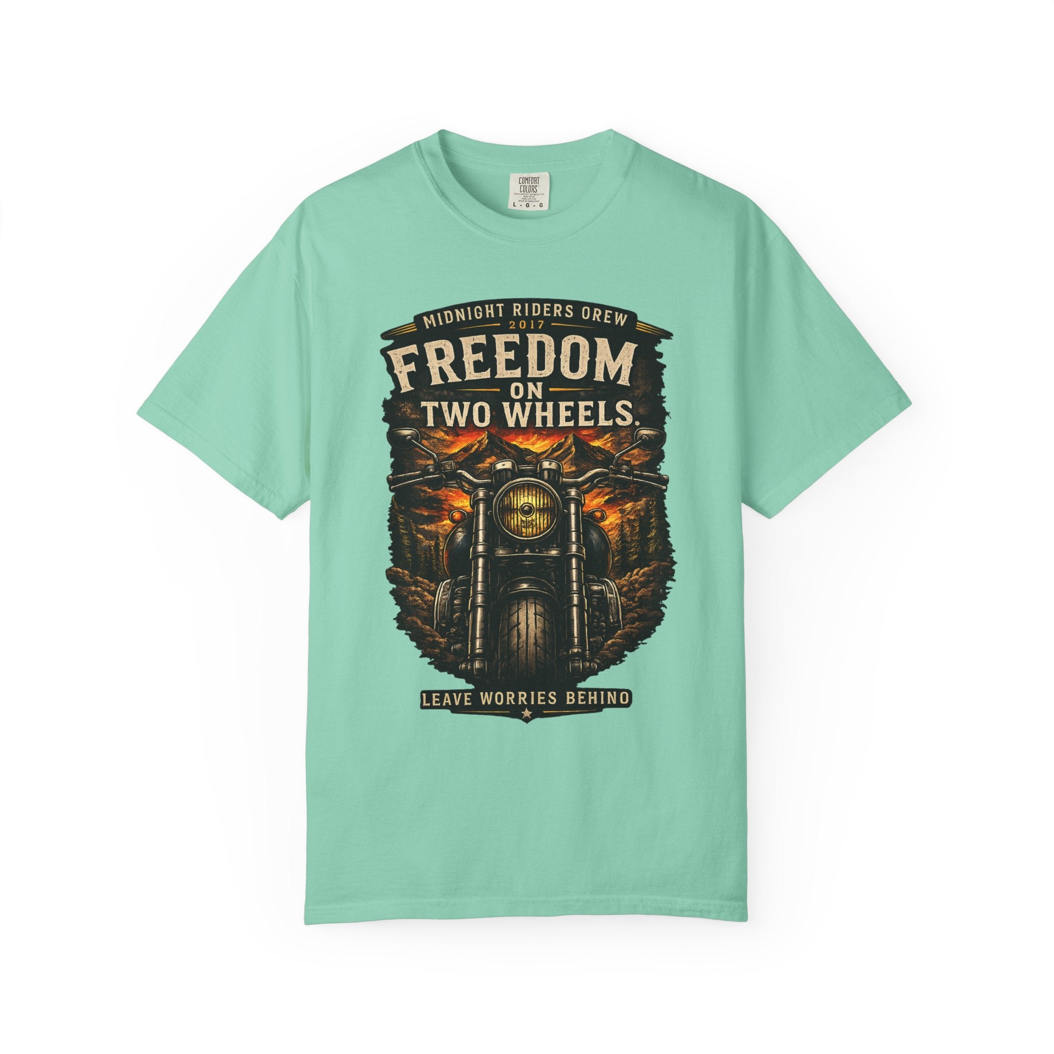T-Shirt - Freedom on Two Wheels  Leave Worries Behind