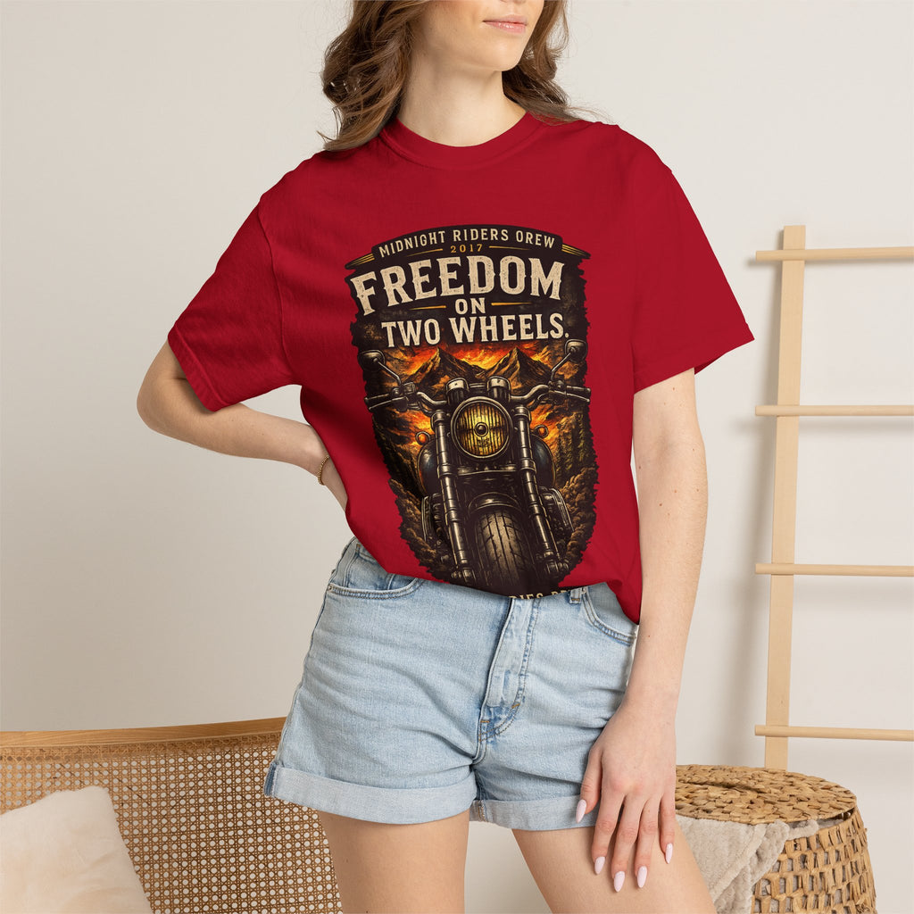 T-Shirt - Freedom on Two Wheels  Leave Worries Behind