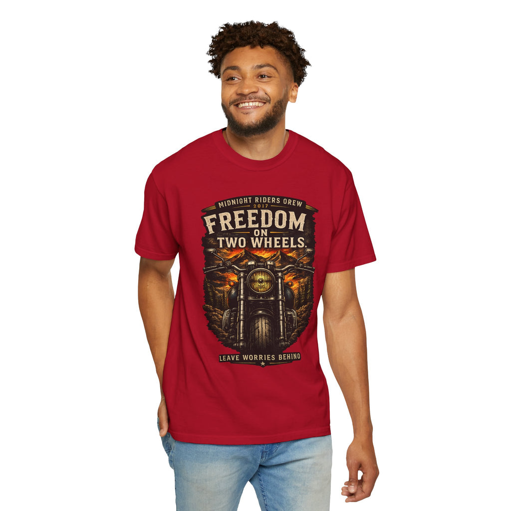 T-Shirt - Freedom on Two Wheels  Leave Worries Behind