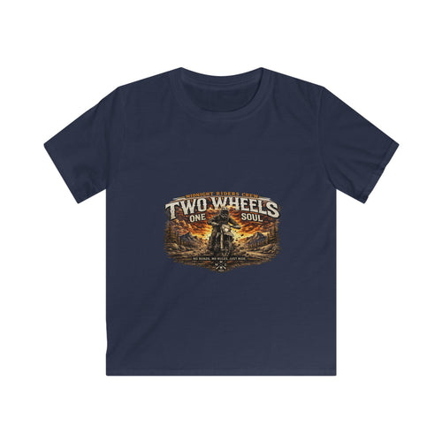 Children Motorcycling T-Shirt  "Two Wheels One Soul" Adventure Streetwear
