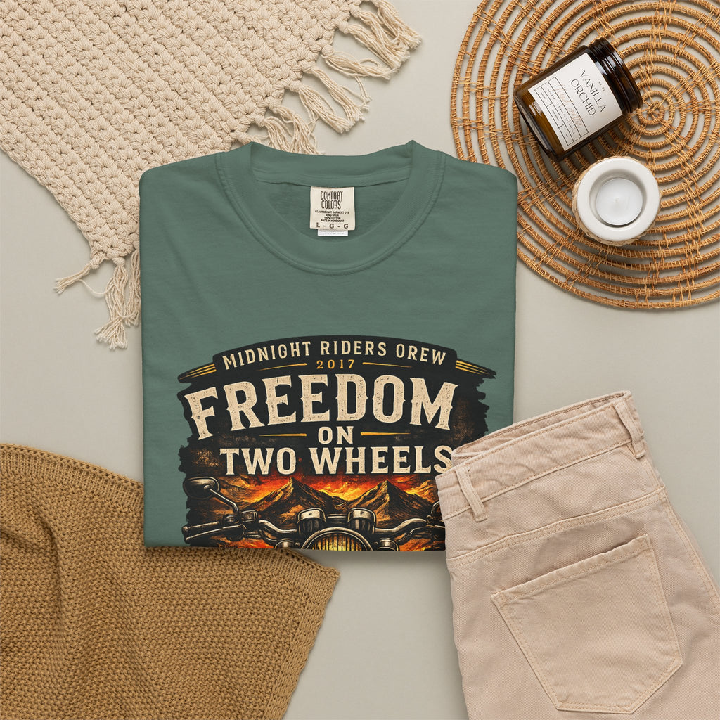 T-Shirt - Freedom on Two Wheels  Leave Worries Behind