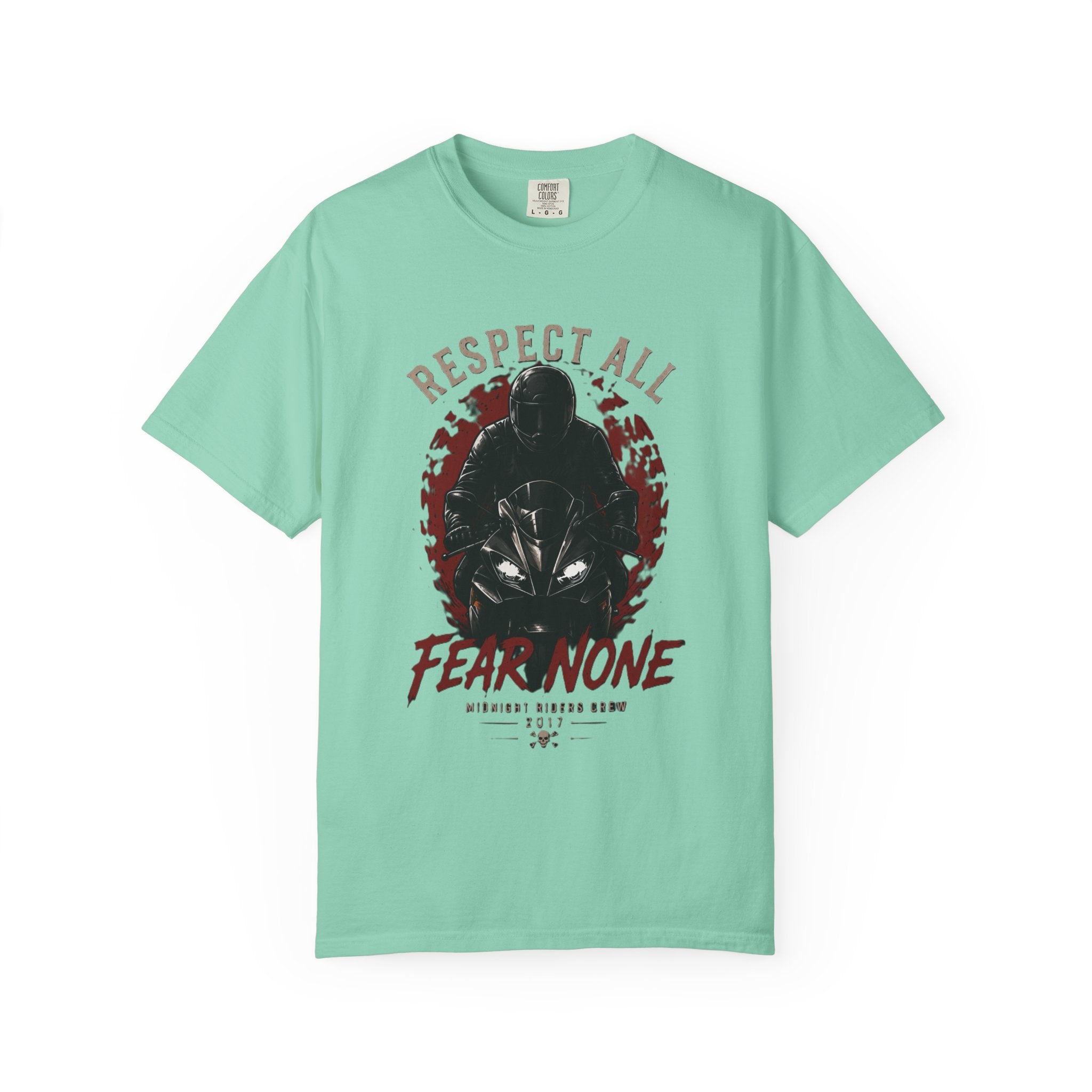 Graphic Motorcycle T-Shirt - Respect All  Fear None Bikershirt Men Woman