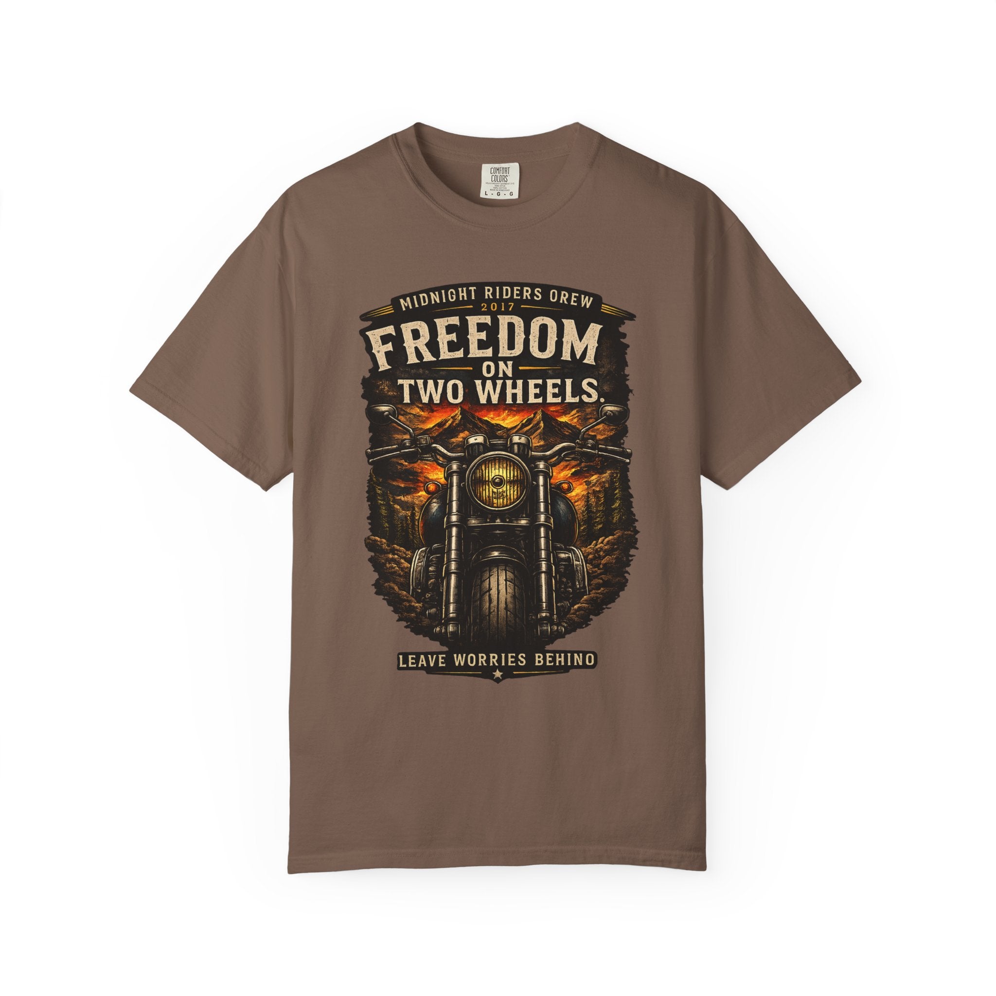 T-Shirt - Freedom on Two Wheels  Leave Worries Behind