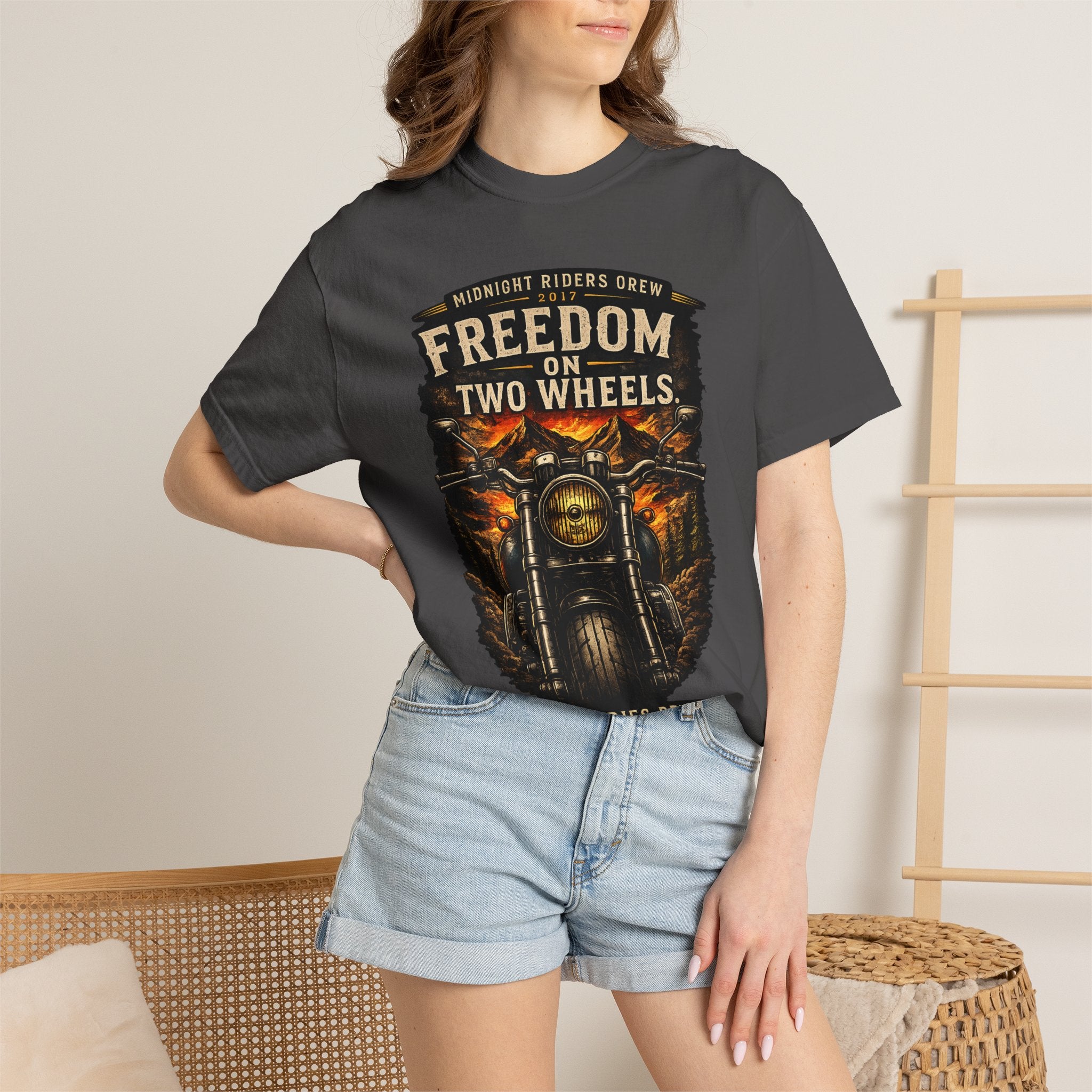 T-Shirt - Freedom on Two Wheels  Leave Worries Behind