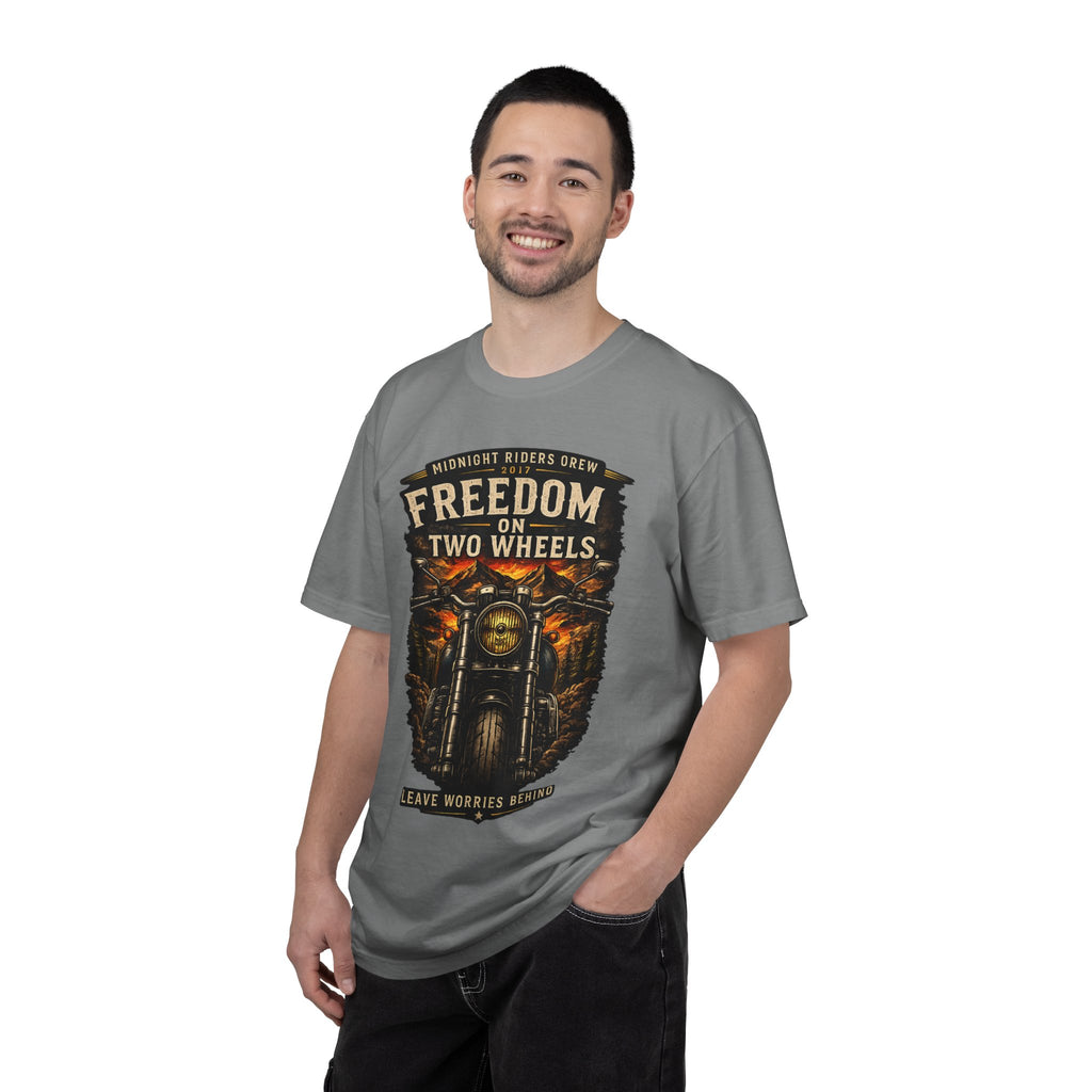 T-Shirt - Freedom on Two Wheels  Leave Worries Behind