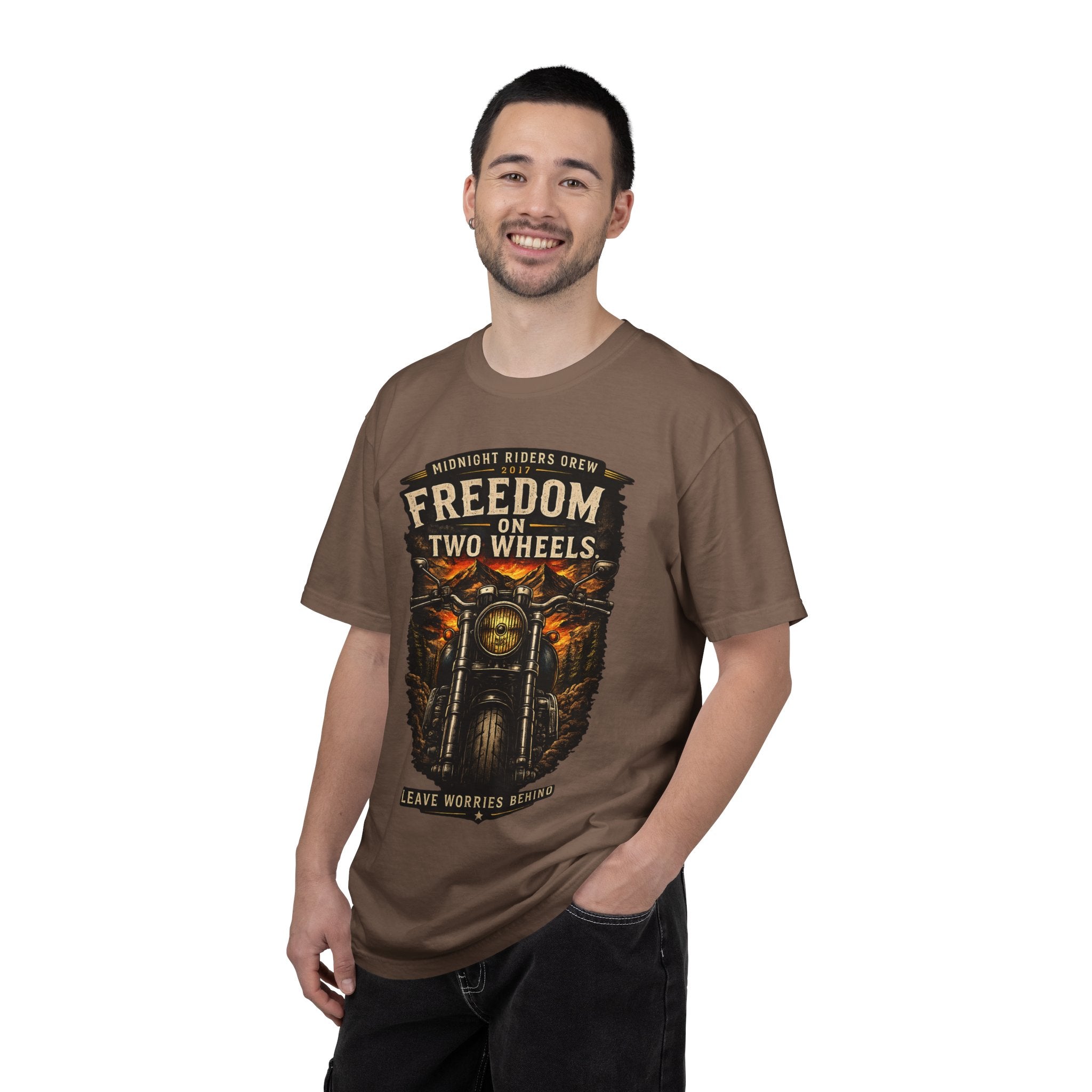 T-Shirt - Freedom on Two Wheels  Leave Worries Behind