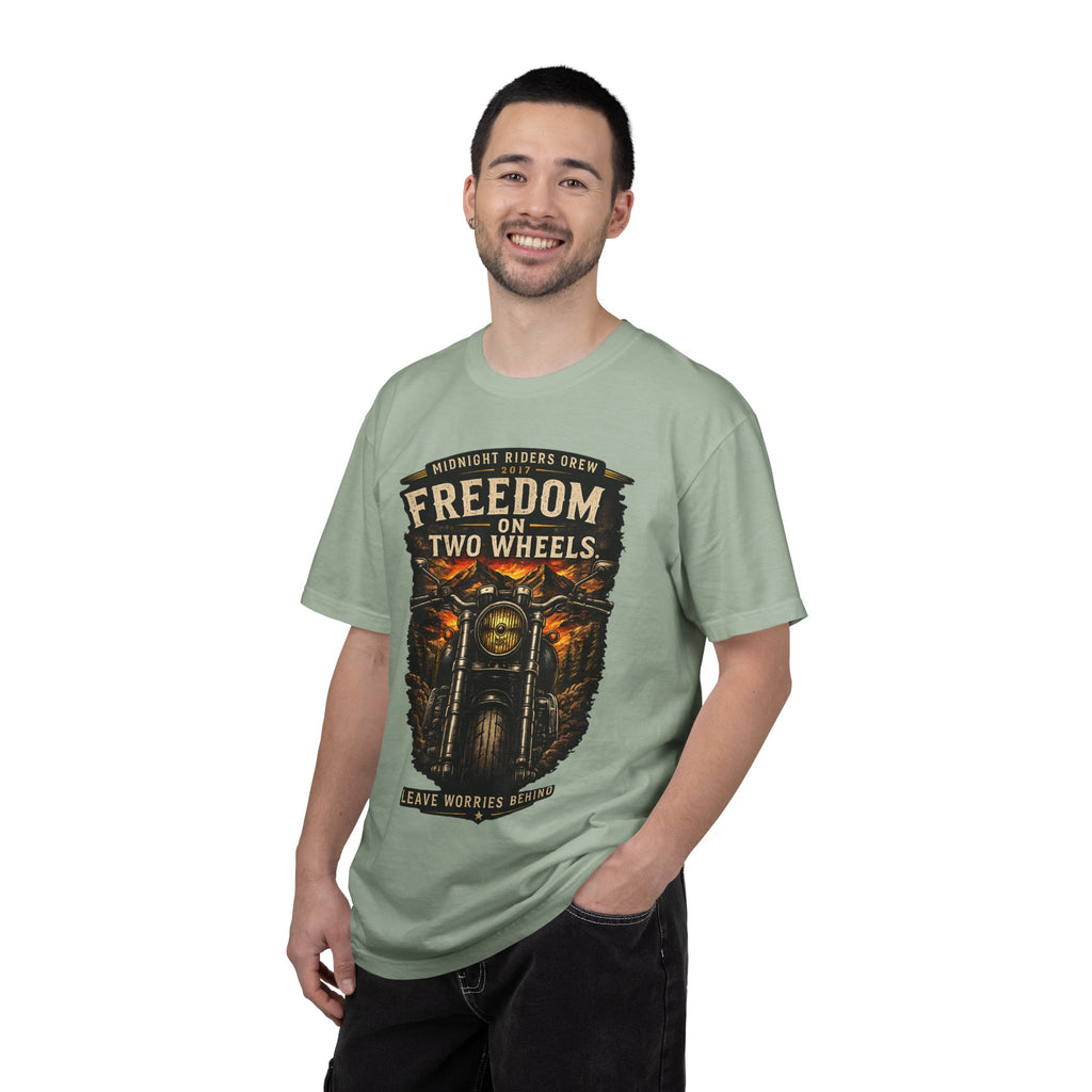 T-Shirt - Freedom on Two Wheels  Leave Worries Behind