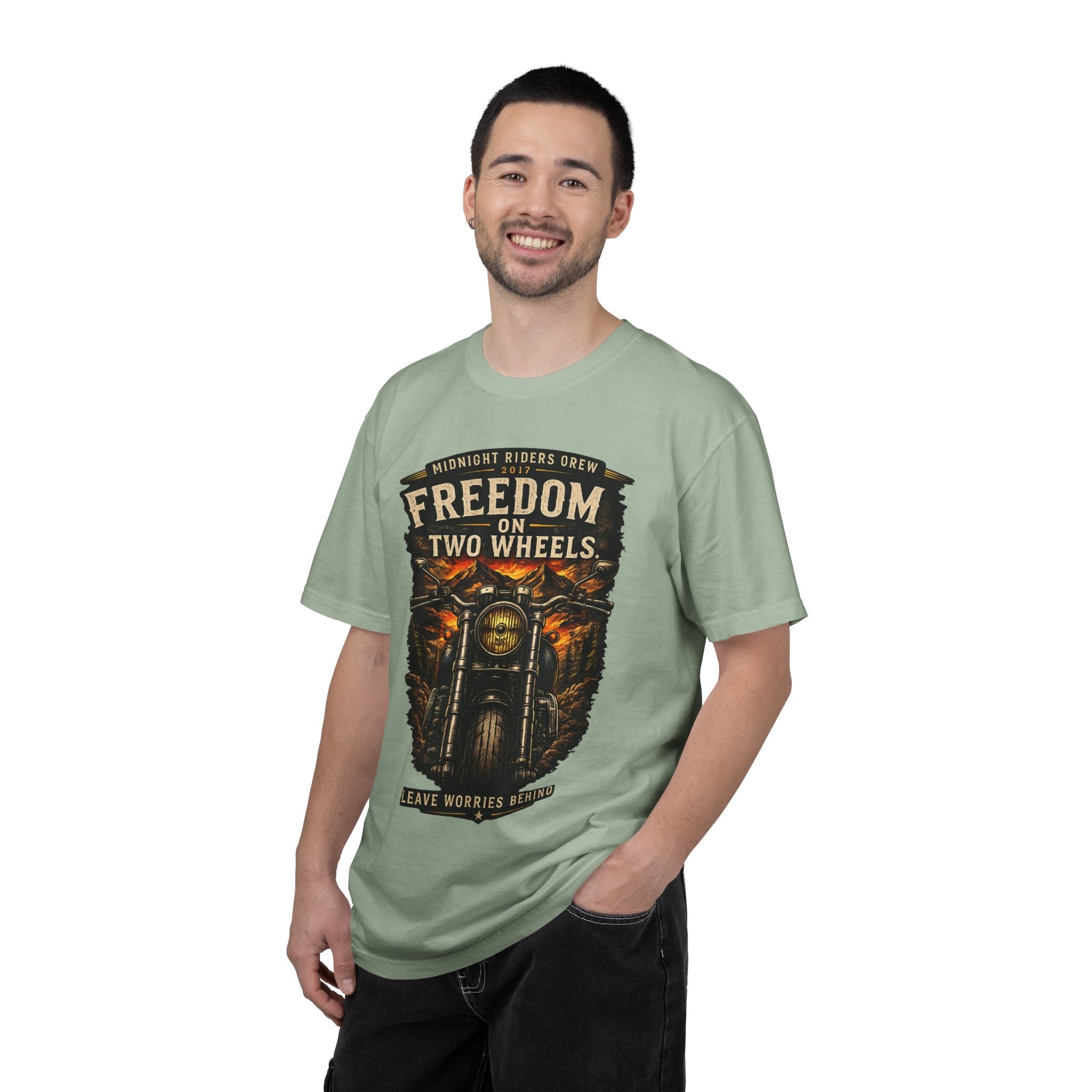 T-Shirt - Freedom on Two Wheels  Leave Worries Behind