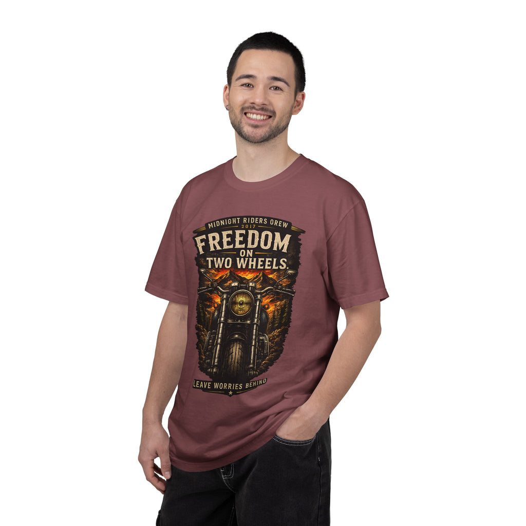 T-Shirt - Freedom on Two Wheels  Leave Worries Behind