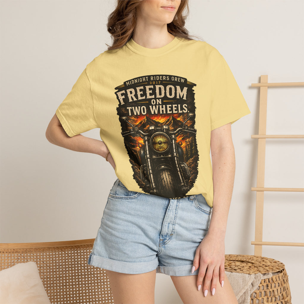 T-Shirt - Freedom on Two Wheels  Leave Worries Behind
