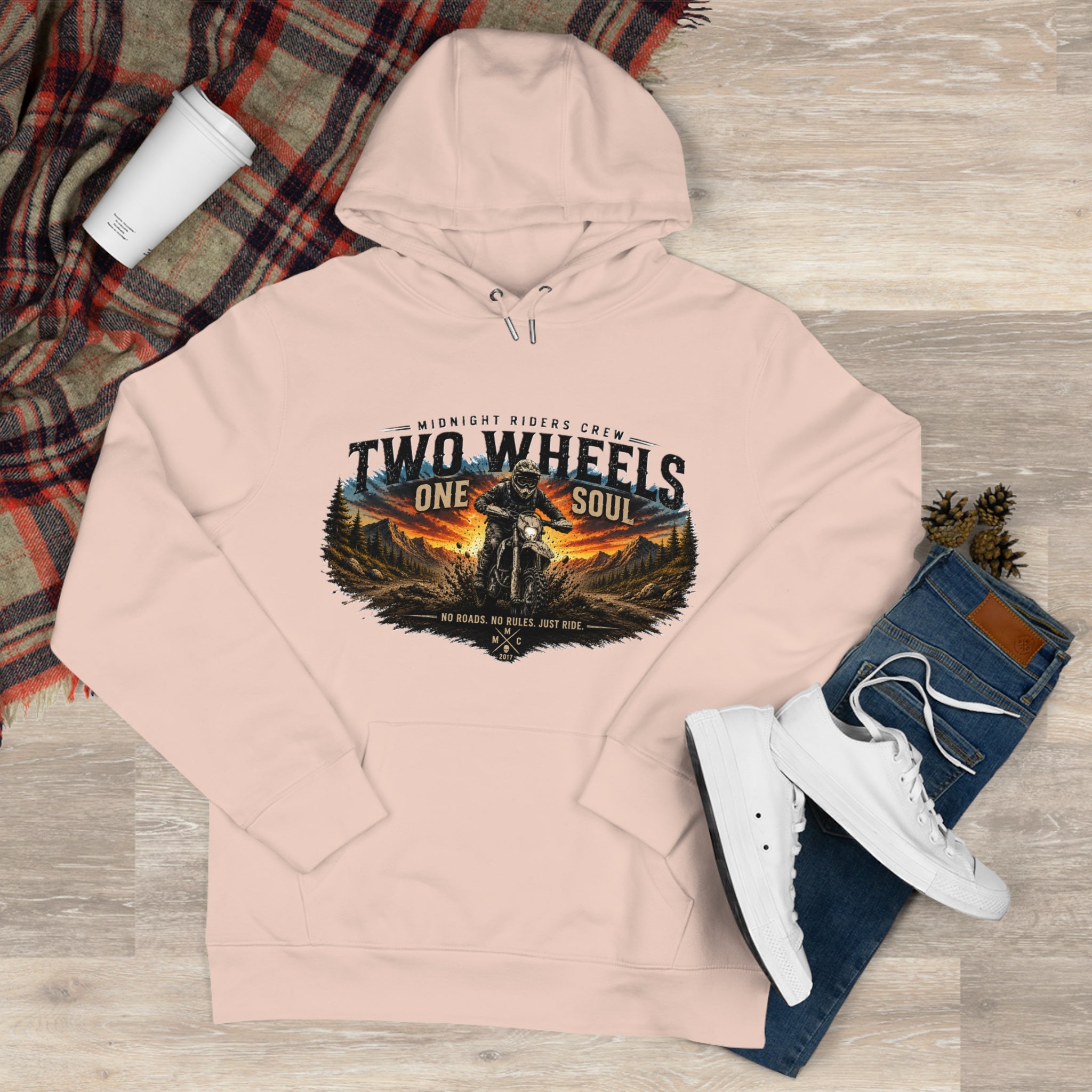Hoodie - Two Wheels  One Soul
