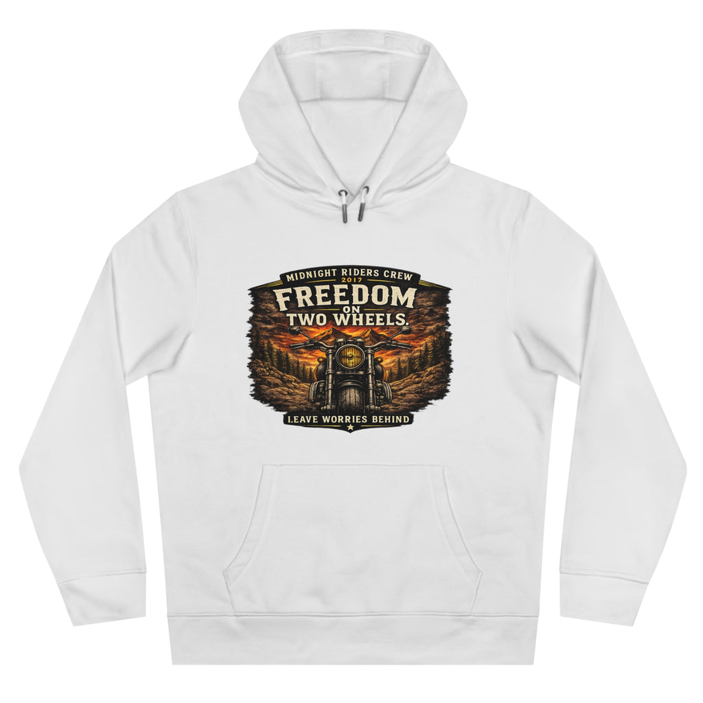 Hoodie - Freedom On Two Wheels - Motorcycle Biker Sweatshirt Man Woman