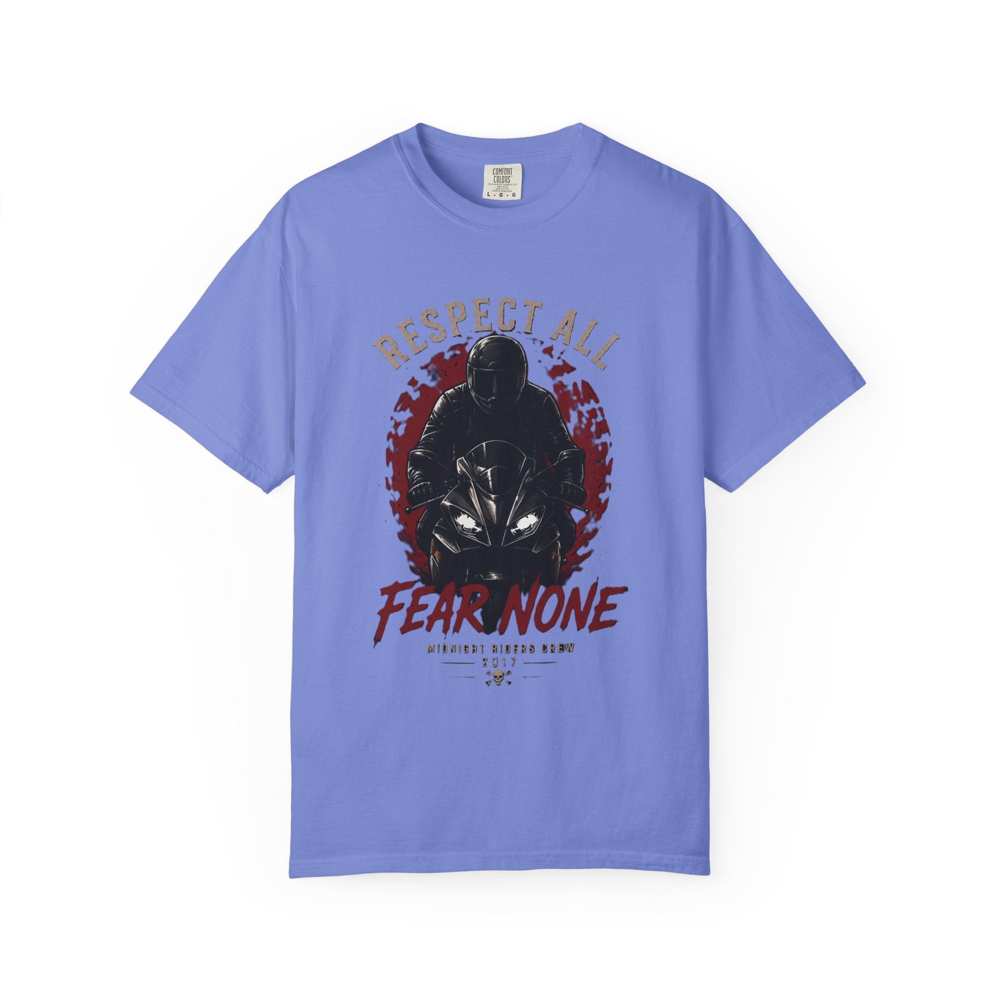 Graphic Motorcycle T-Shirt - Respect All  Fear None Bikershirt Men Woman