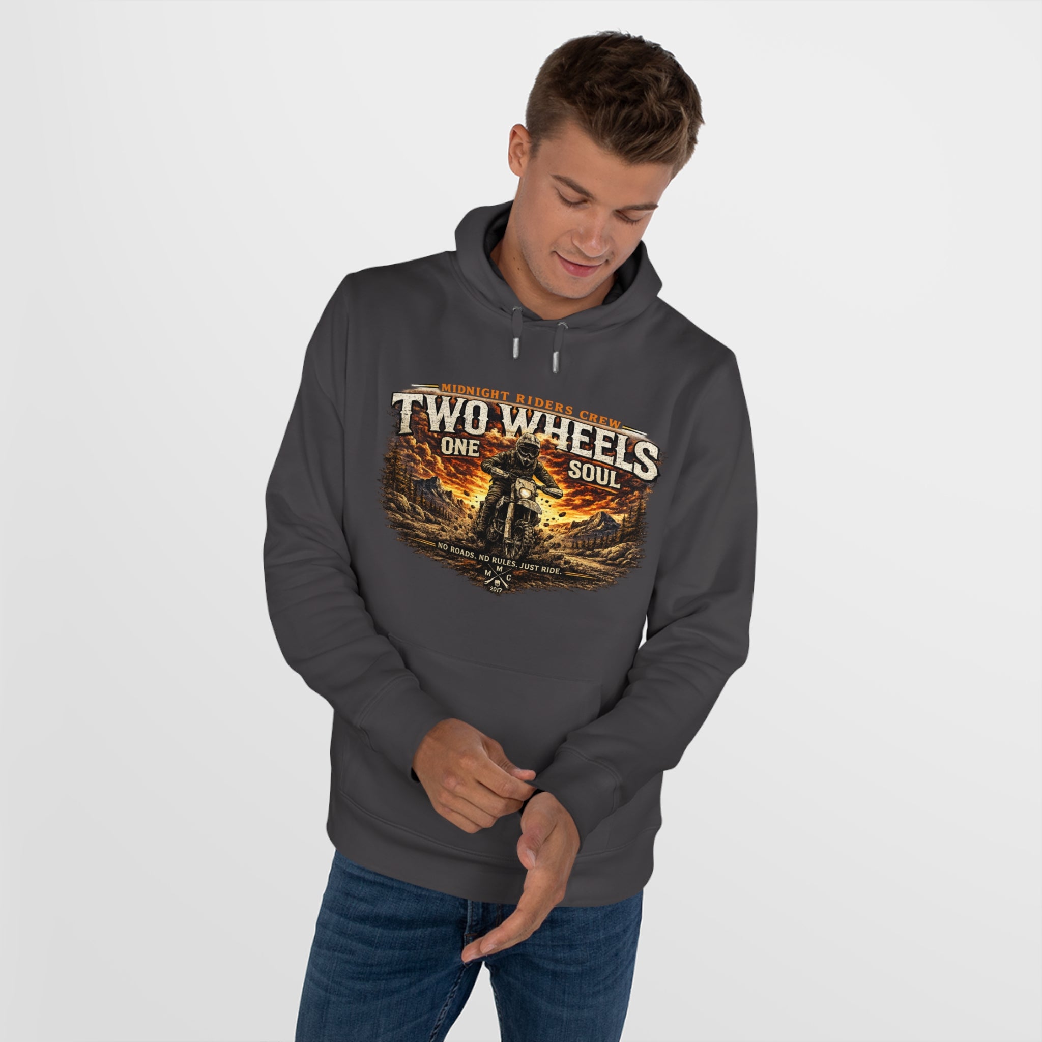 Hoodie - Two Wheels  One Soul