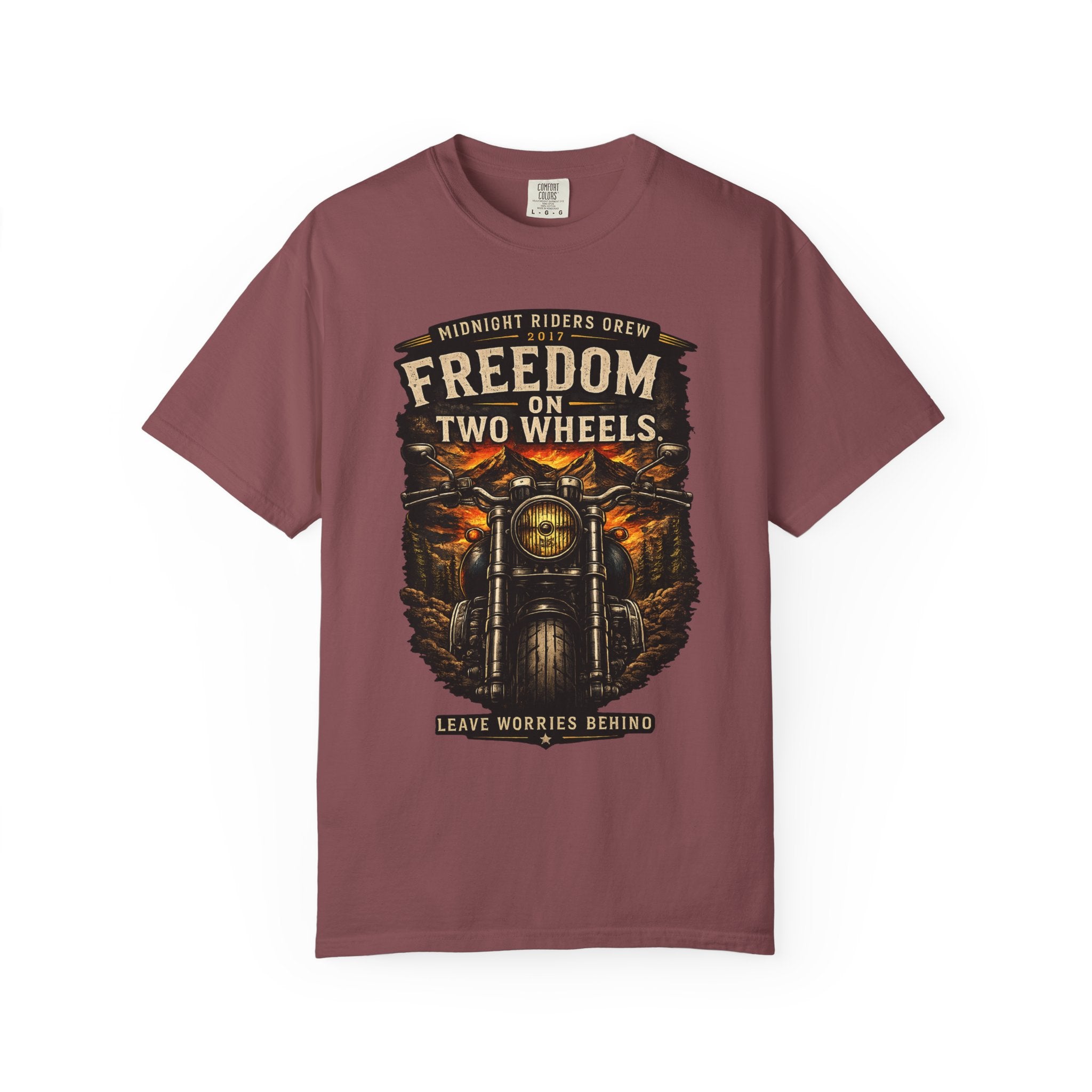 T-Shirt - Freedom on Two Wheels  Leave Worries Behind