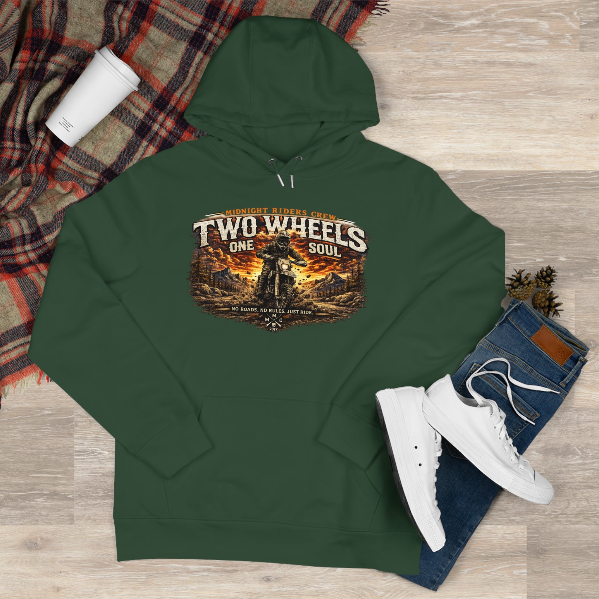 Personalisierter Hoodie - Two Wheels, One Soul