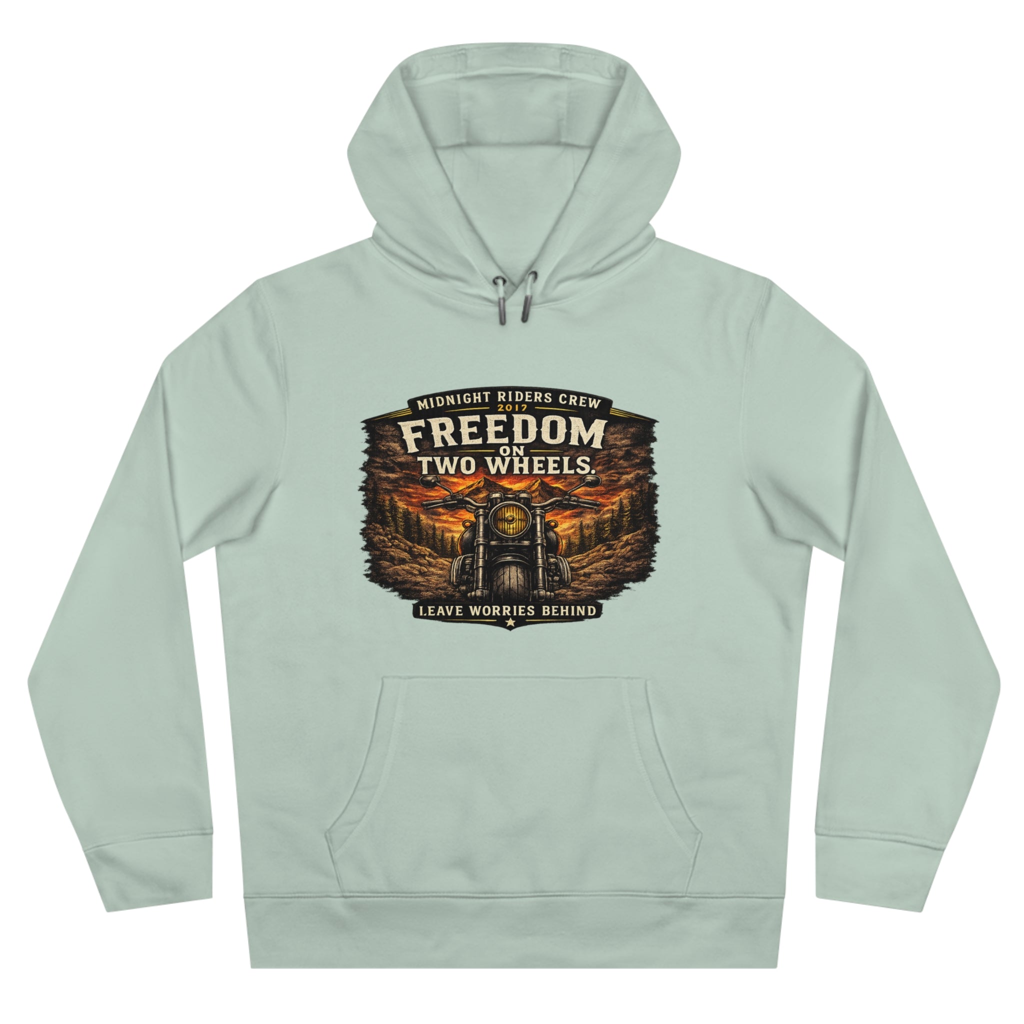 Hoodie - Freedom On Two Wheels - Motorcycle Biker Sweatshirt Man Woman