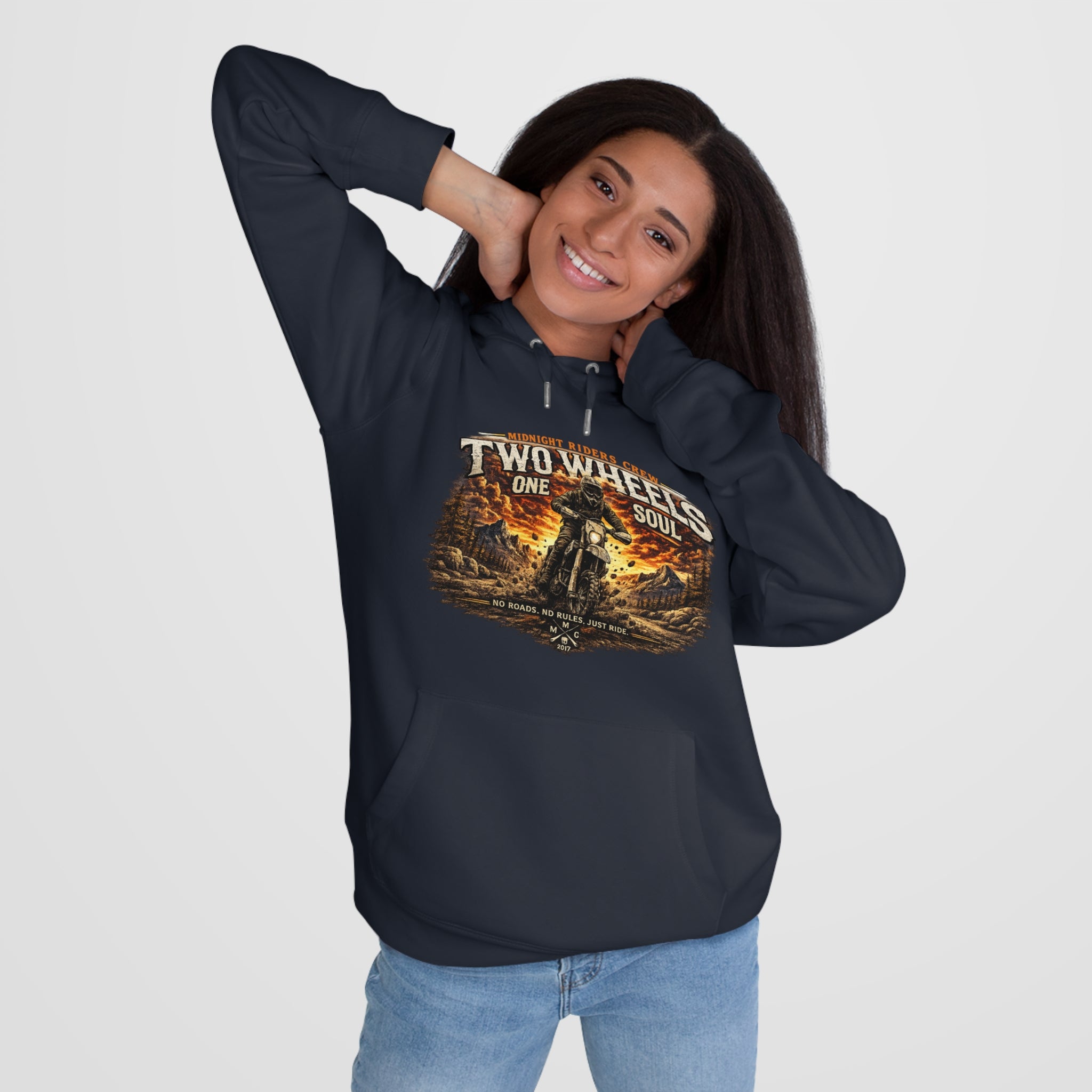 Personalisierter Hoodie - Two Wheels, One Soul