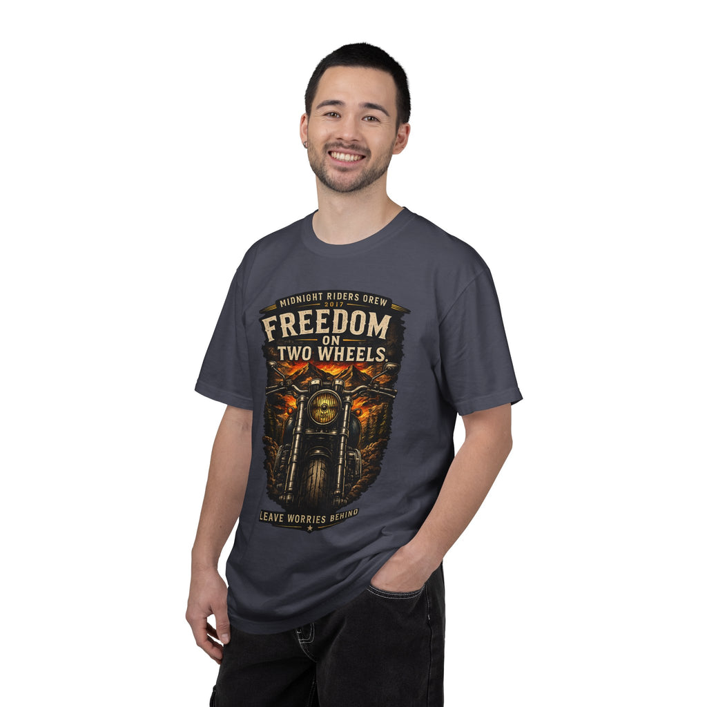 T-Shirt - Freedom on Two Wheels  Leave Worries Behind