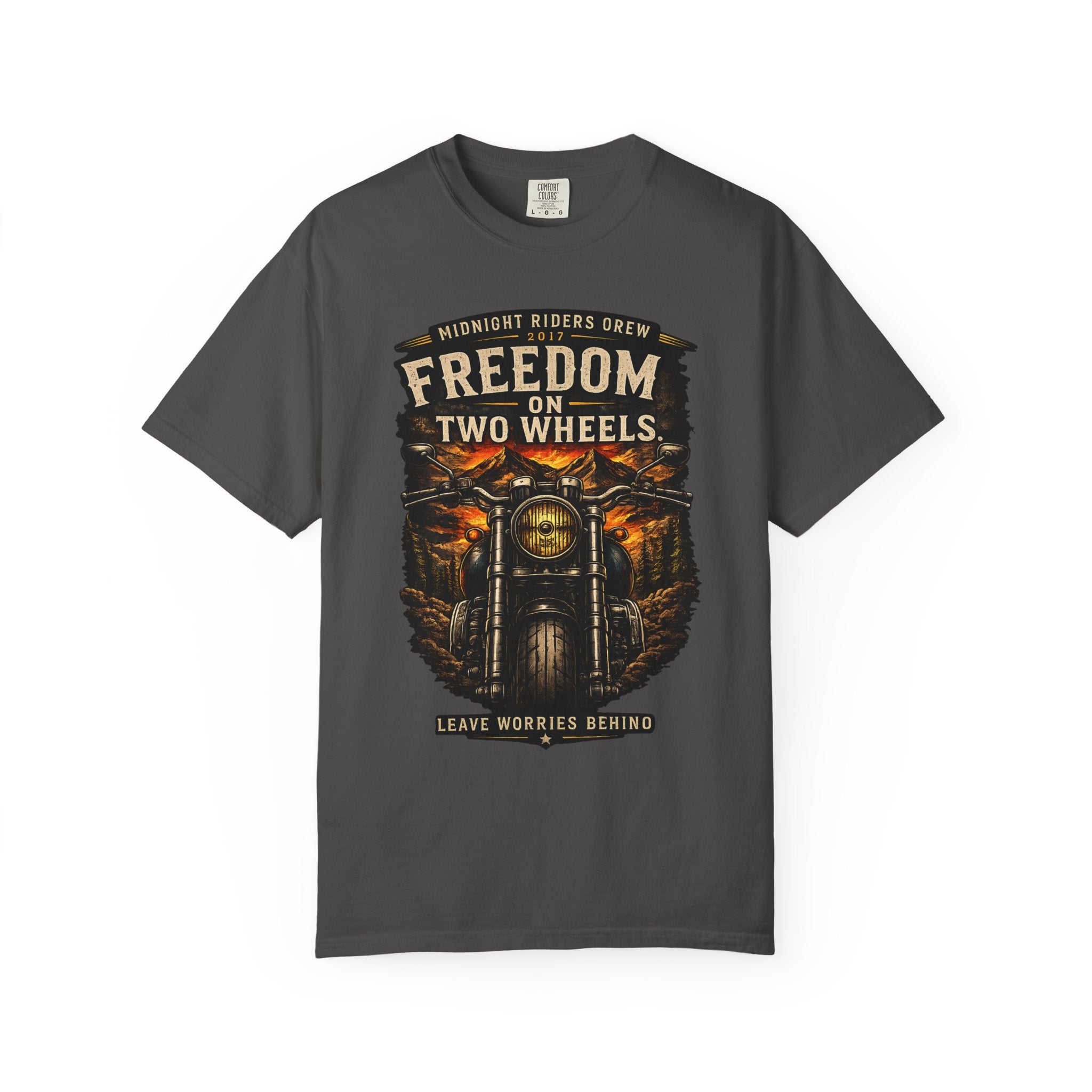 T-Shirt - Freedom on Two Wheels  Leave Worries Behind