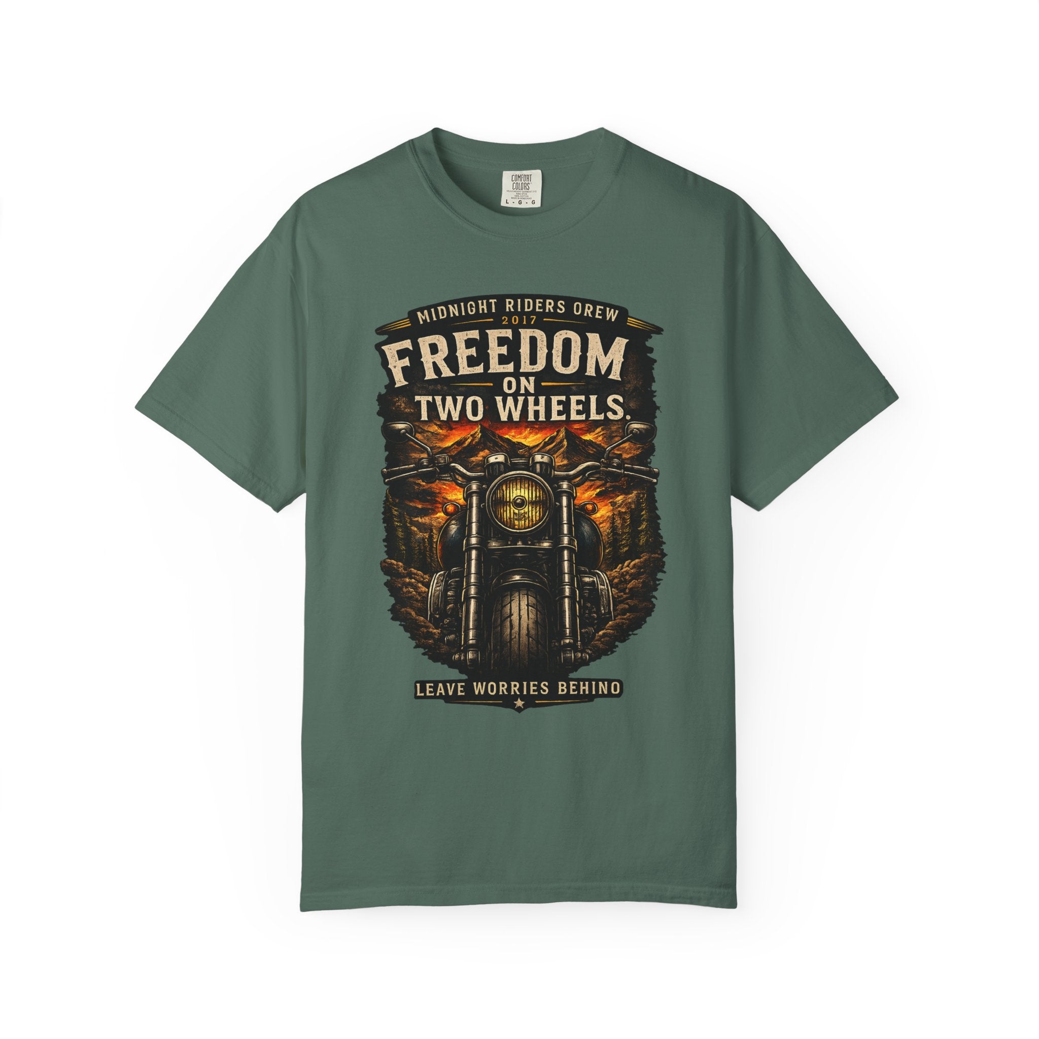 T-Shirt - Freedom on Two Wheels  Leave Worries Behind