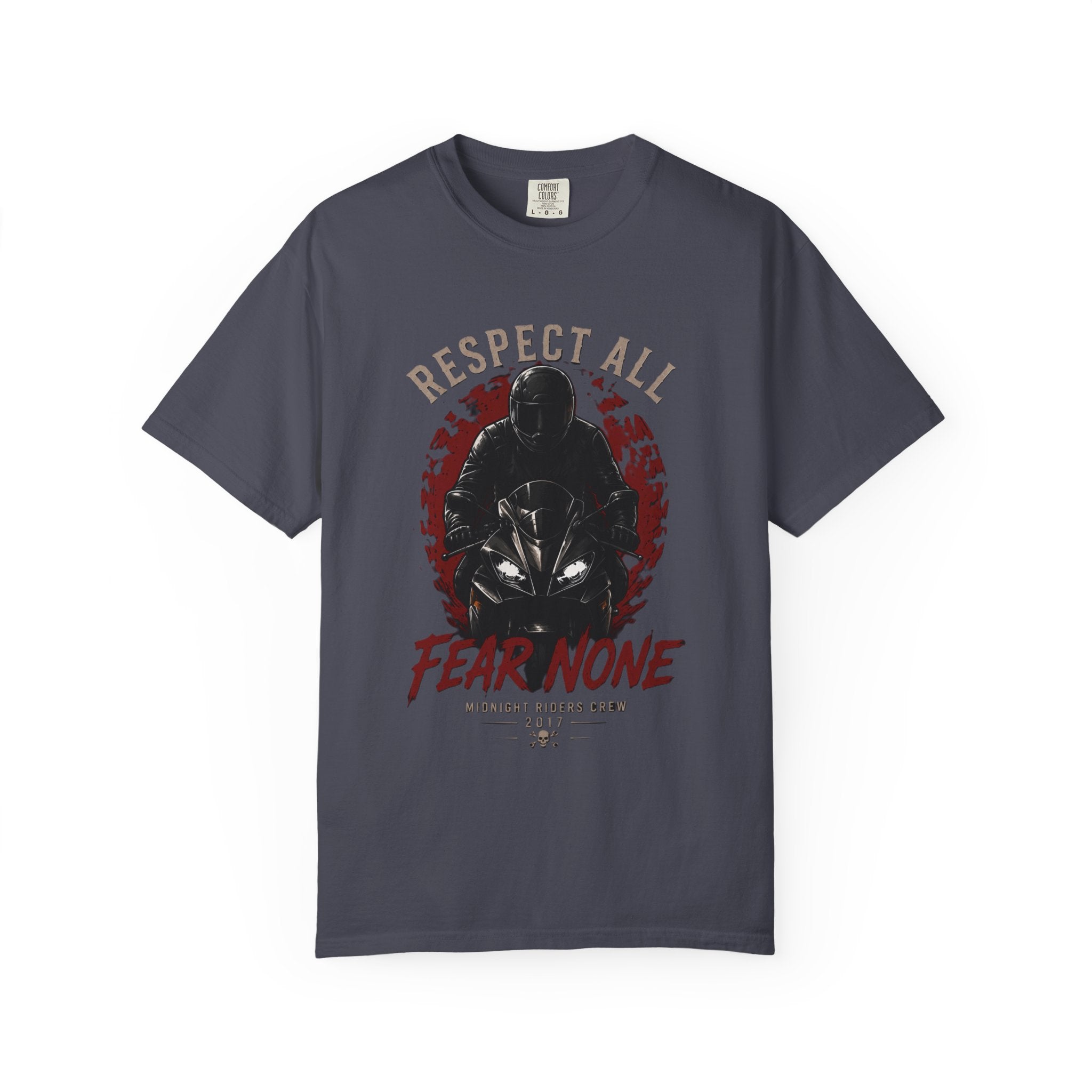 Graphic Motorcycle T-Shirt - Respect All  Fear None Bikershirt Men Woman