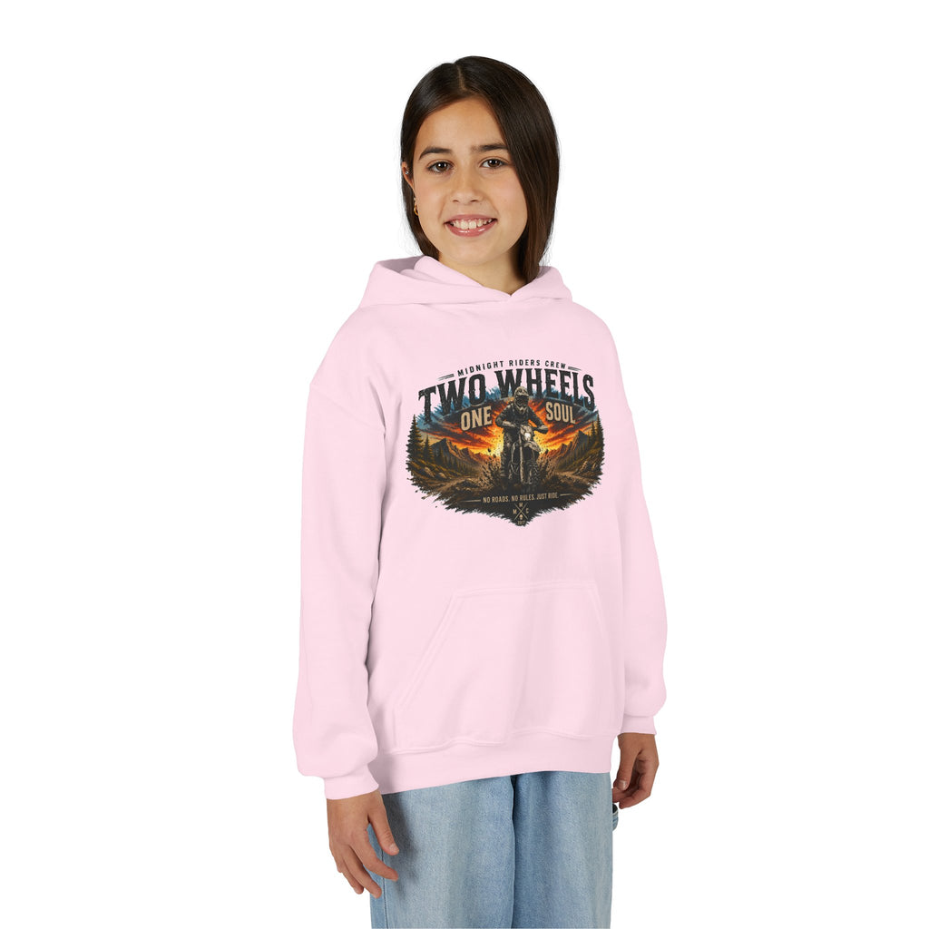 Personalisierter Kinder Hoodie - Two Wheels One Soul